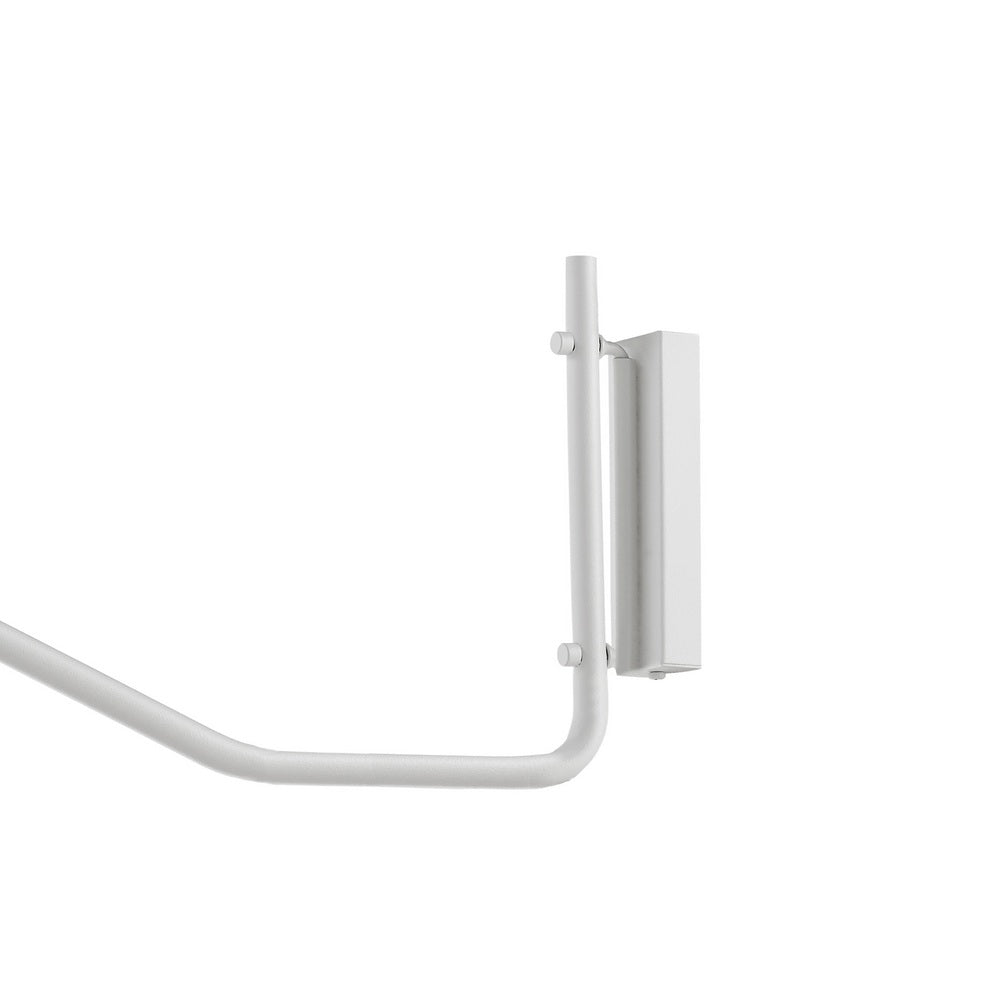 Nástěnná lampa s ramenem PURO bílá