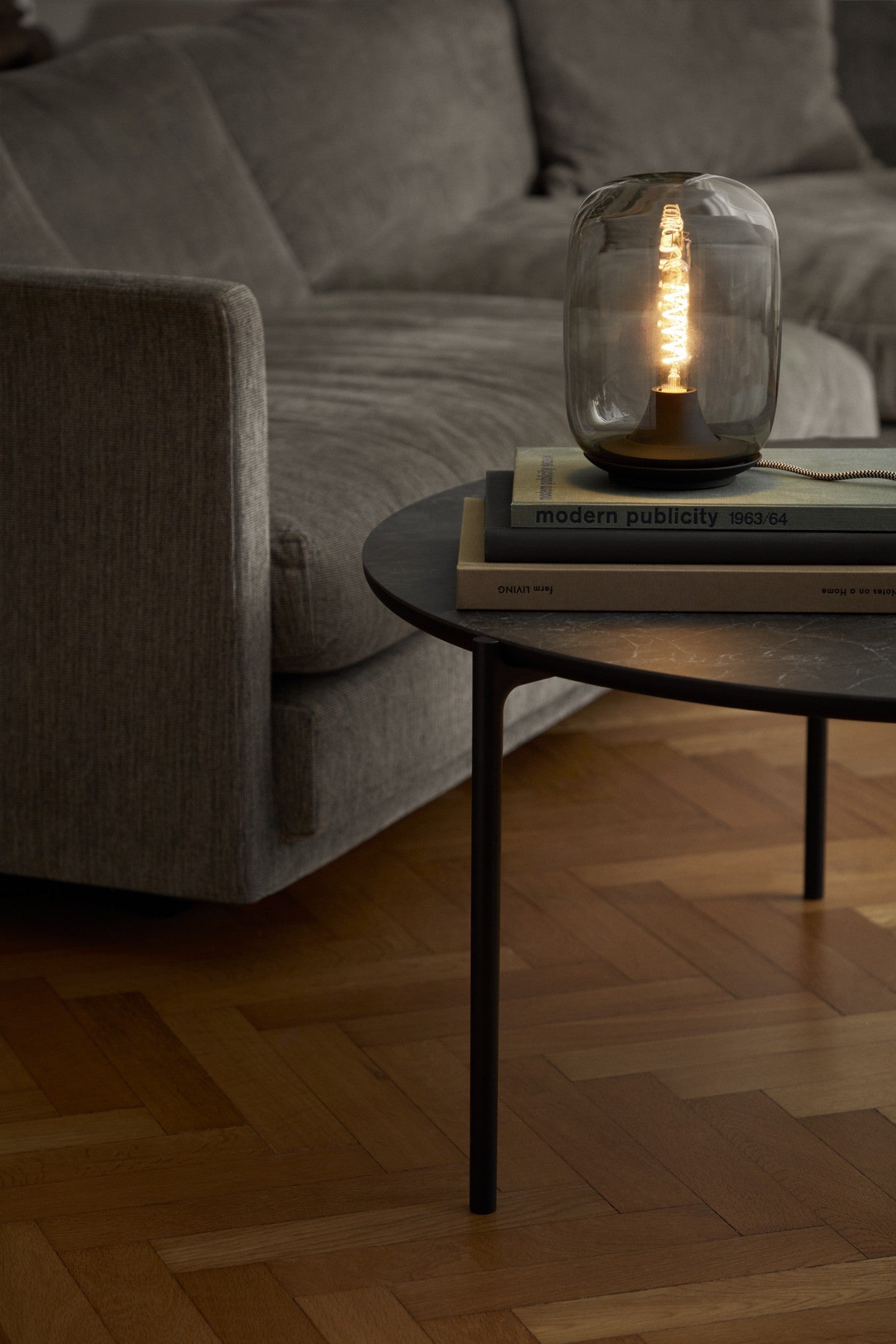 ACORN silver table lamp