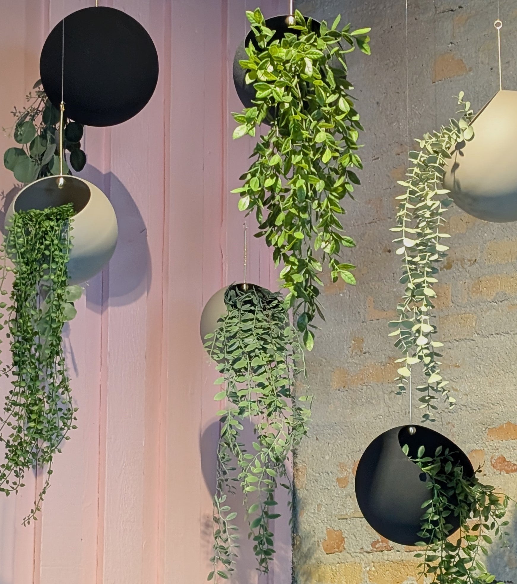 Závěsný květináč GLOBE mořská zelená