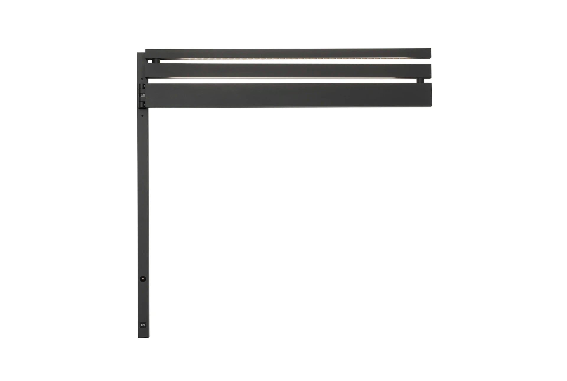 BLACK FLAG wall lamp with arm black