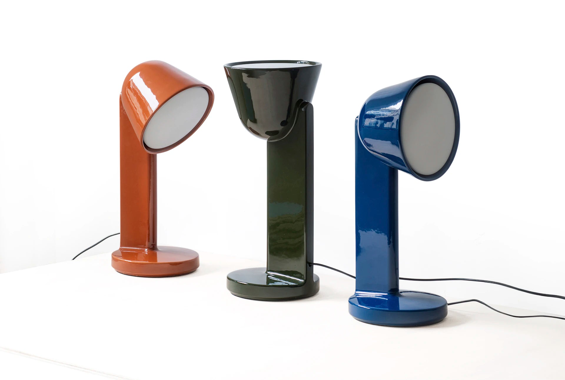Stolní lampa CÉRAMIQUE červená