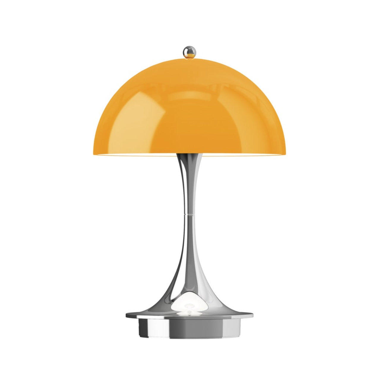Portable Lamp PANTHELLA 160 orange with chrome base