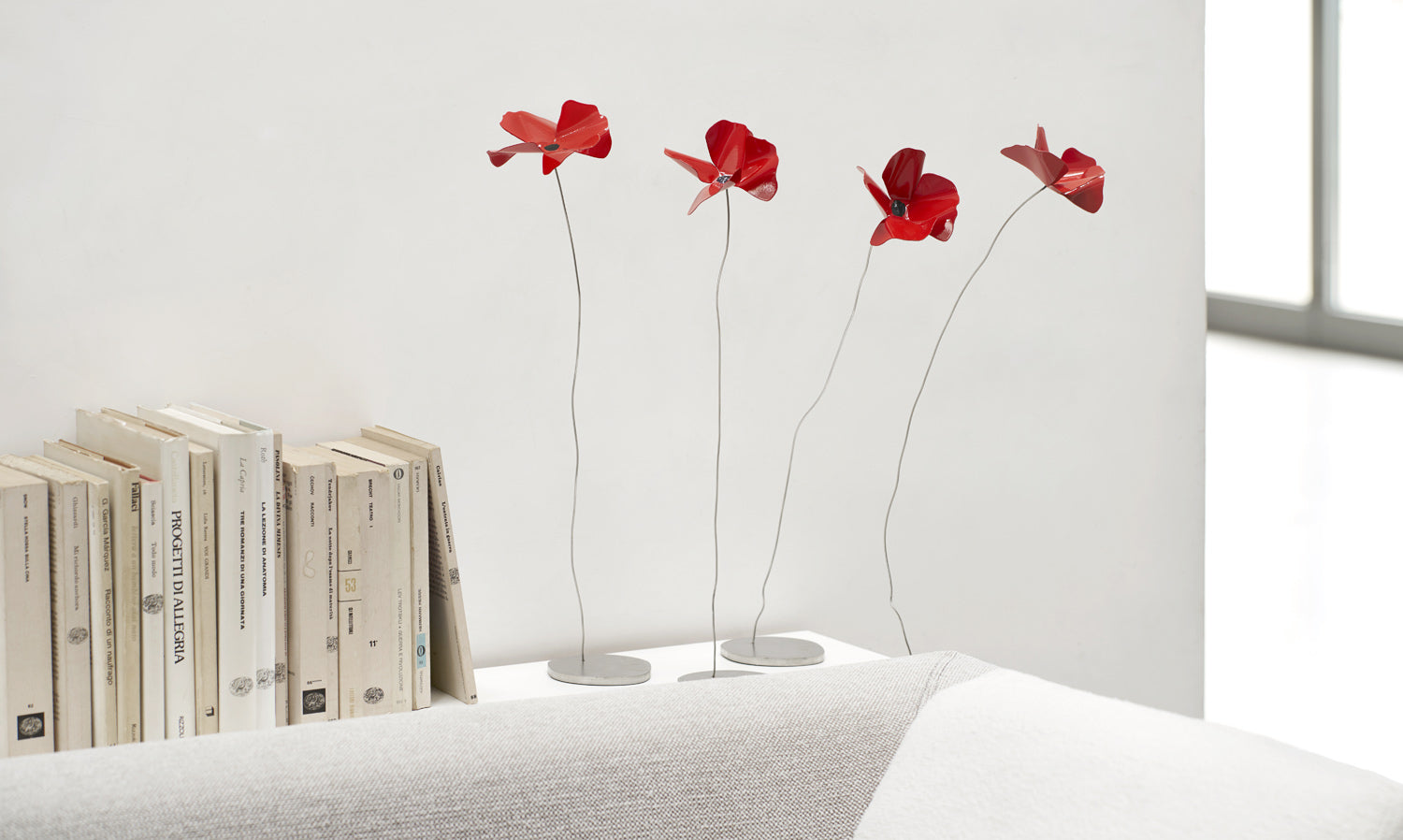 Dekorace PAPAVERO červená