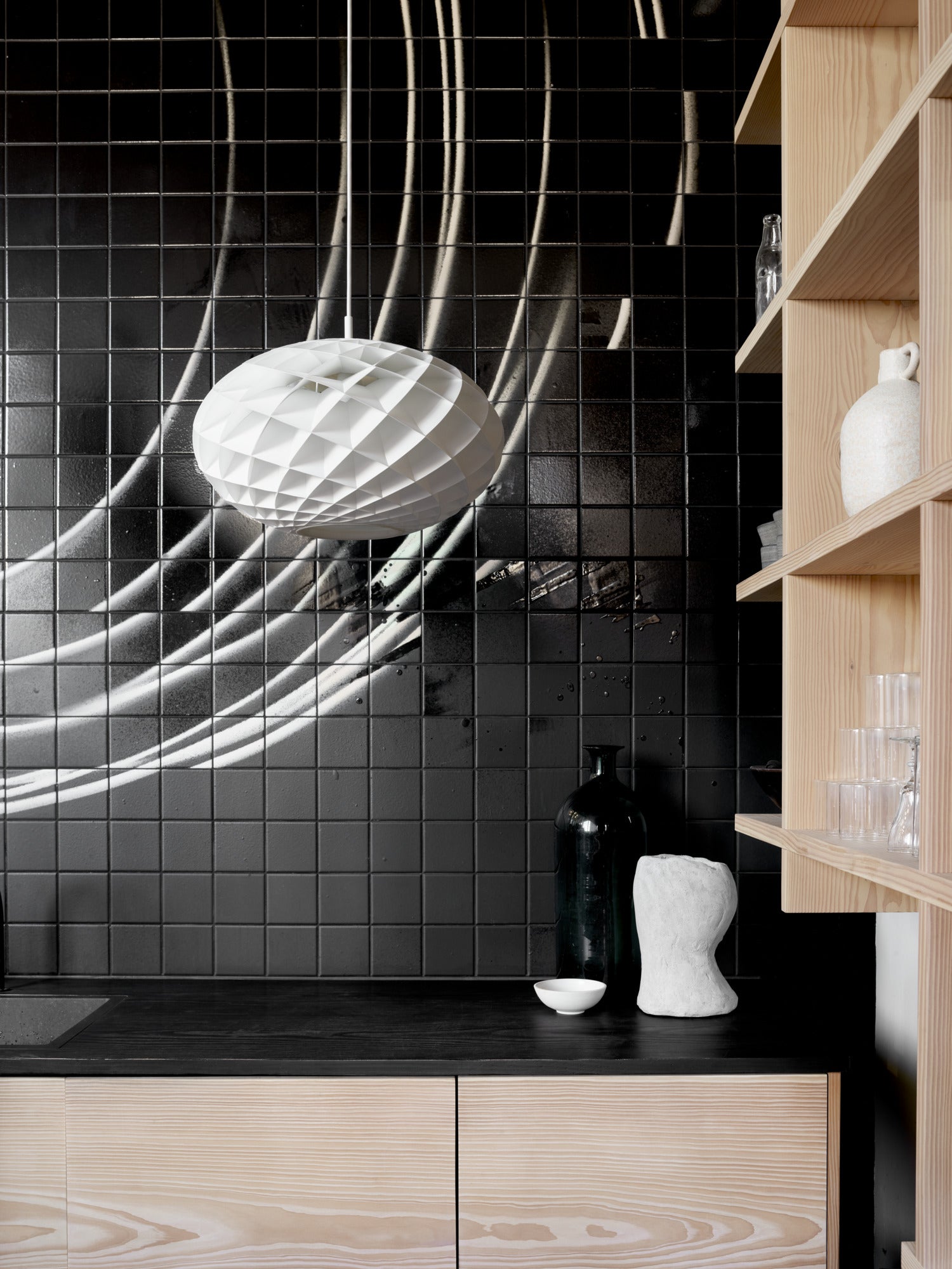 Závěsná lampa PATERA OVAL bílá