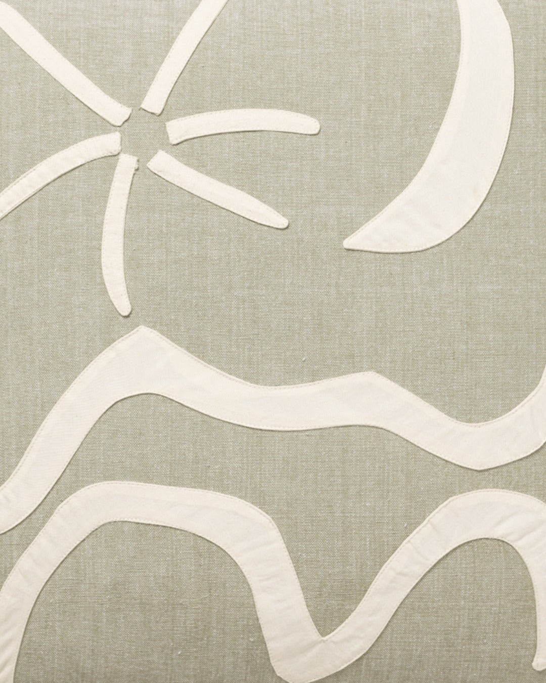 Dekorativní polštář KOVE APPLIQUÉ světle zelený