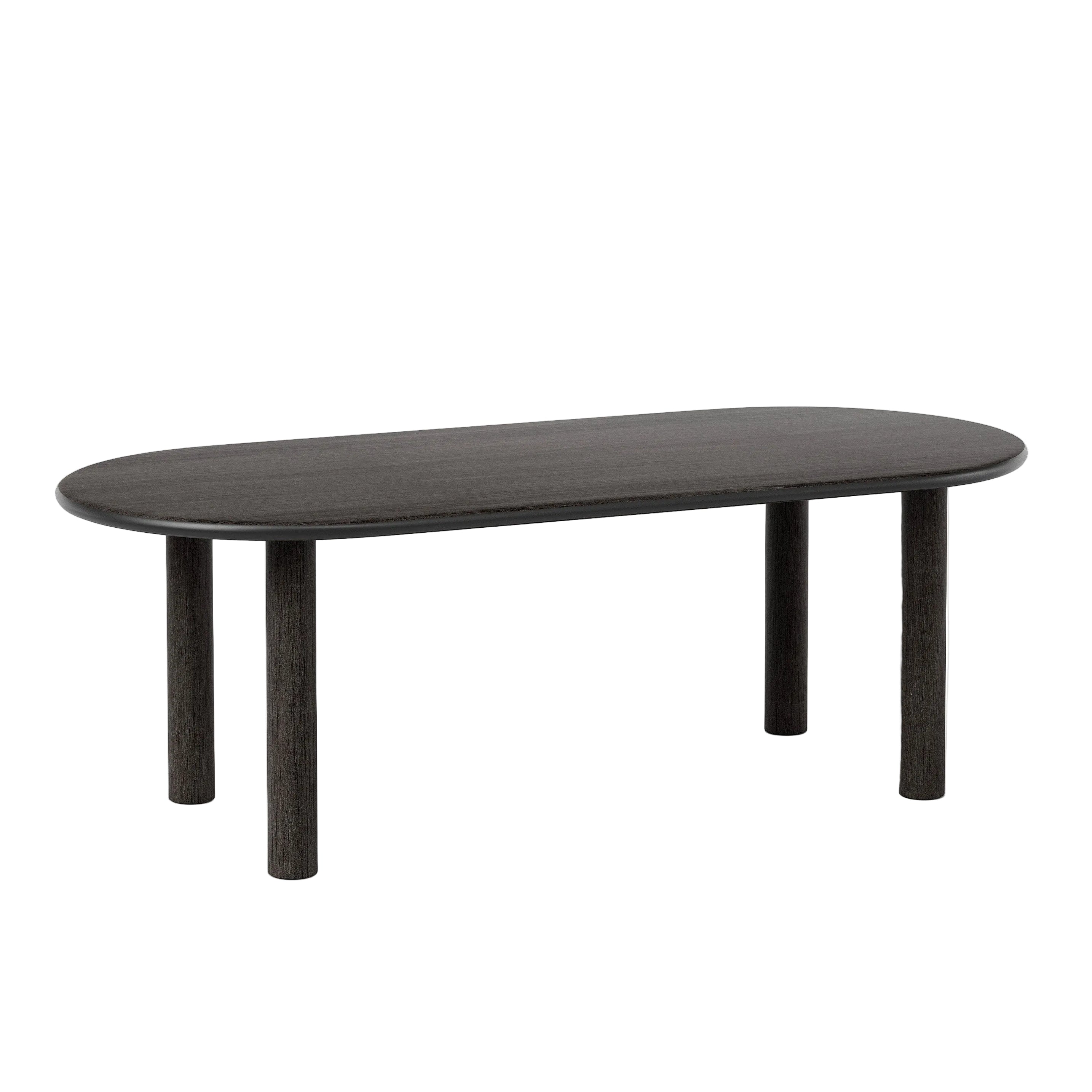 Oval Table PAUL Black Ash Wood