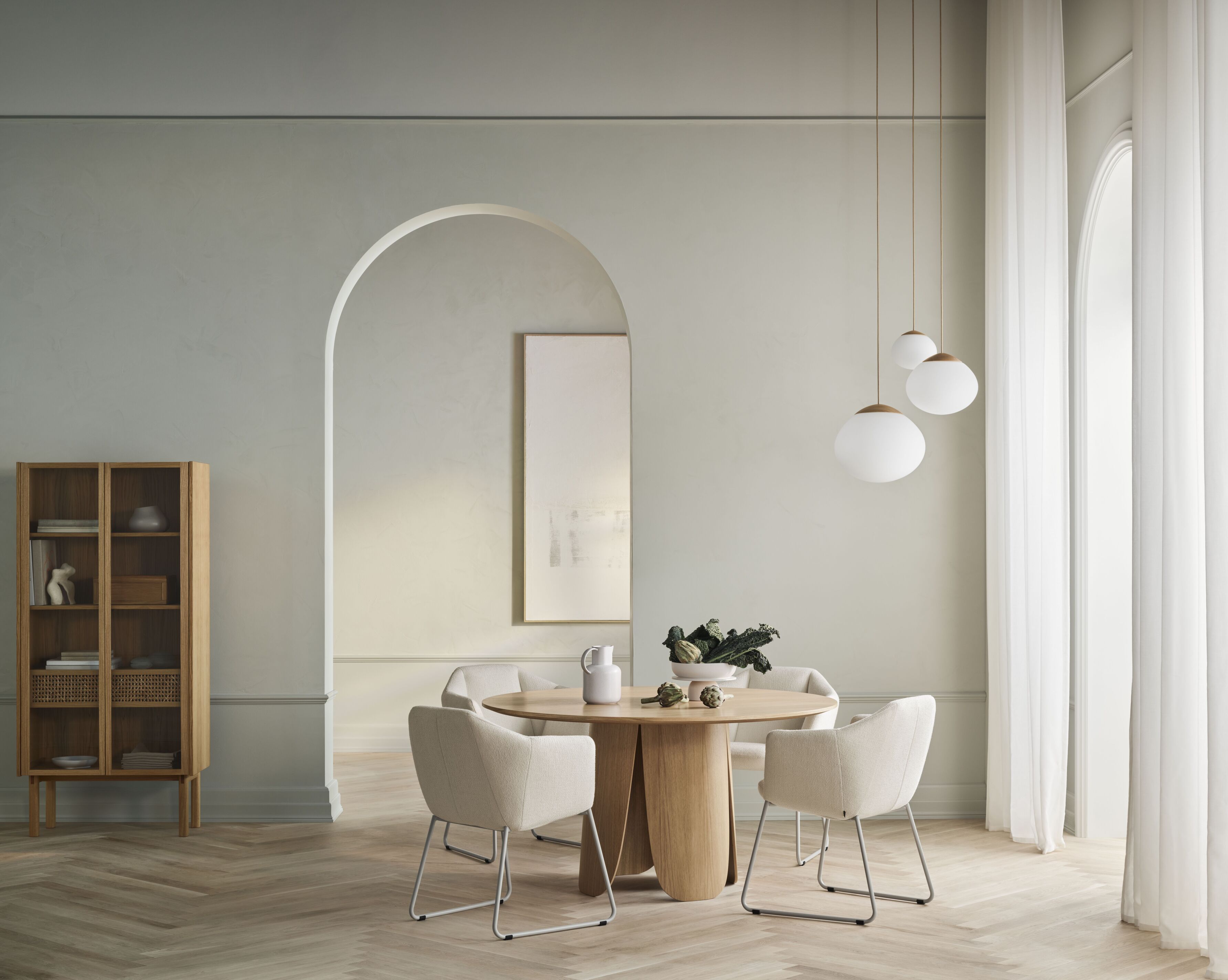 Židle KIMONO s chromovanou ocelovou základnou