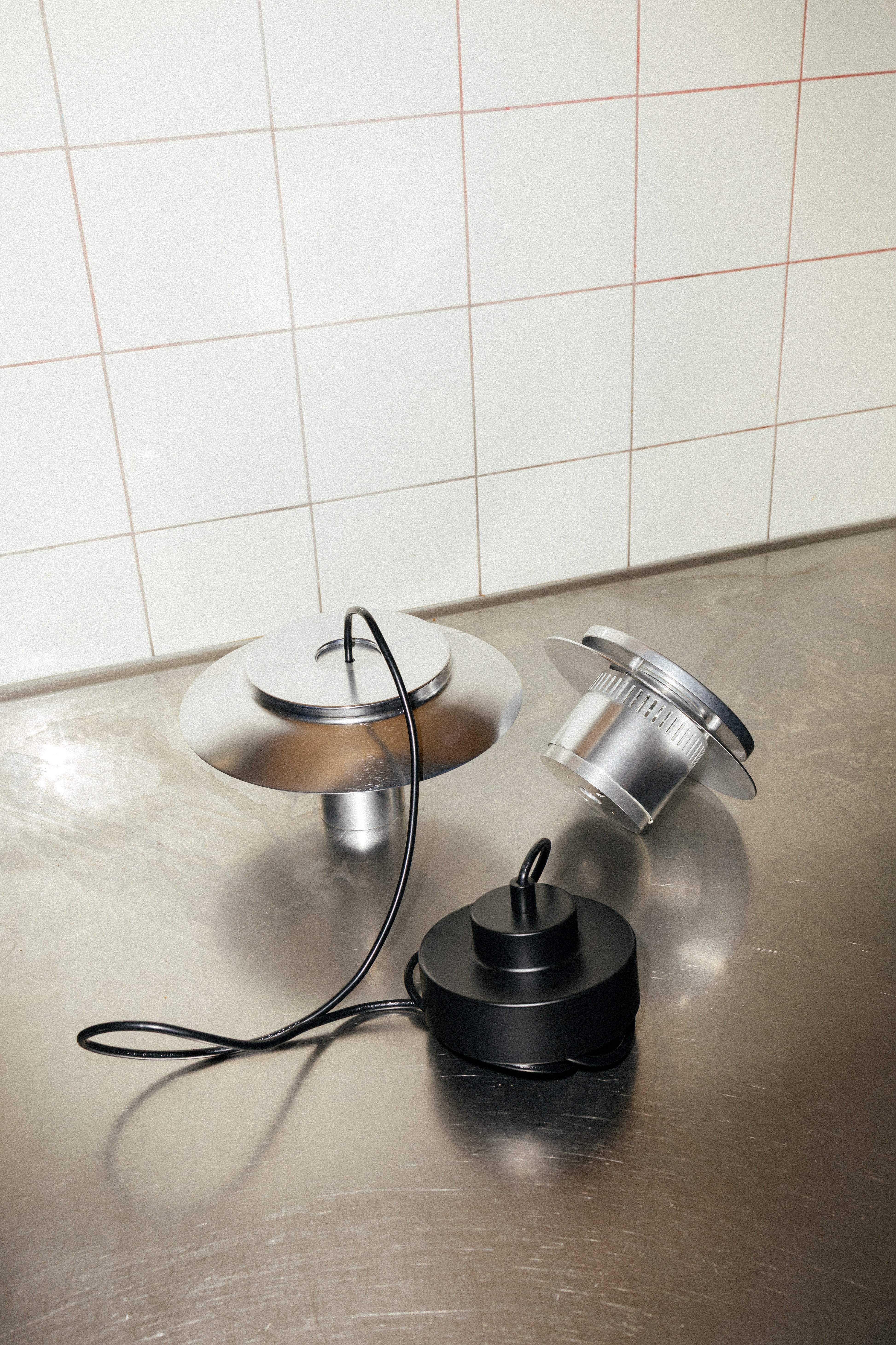 Stropní lampa LILLE stříbrná