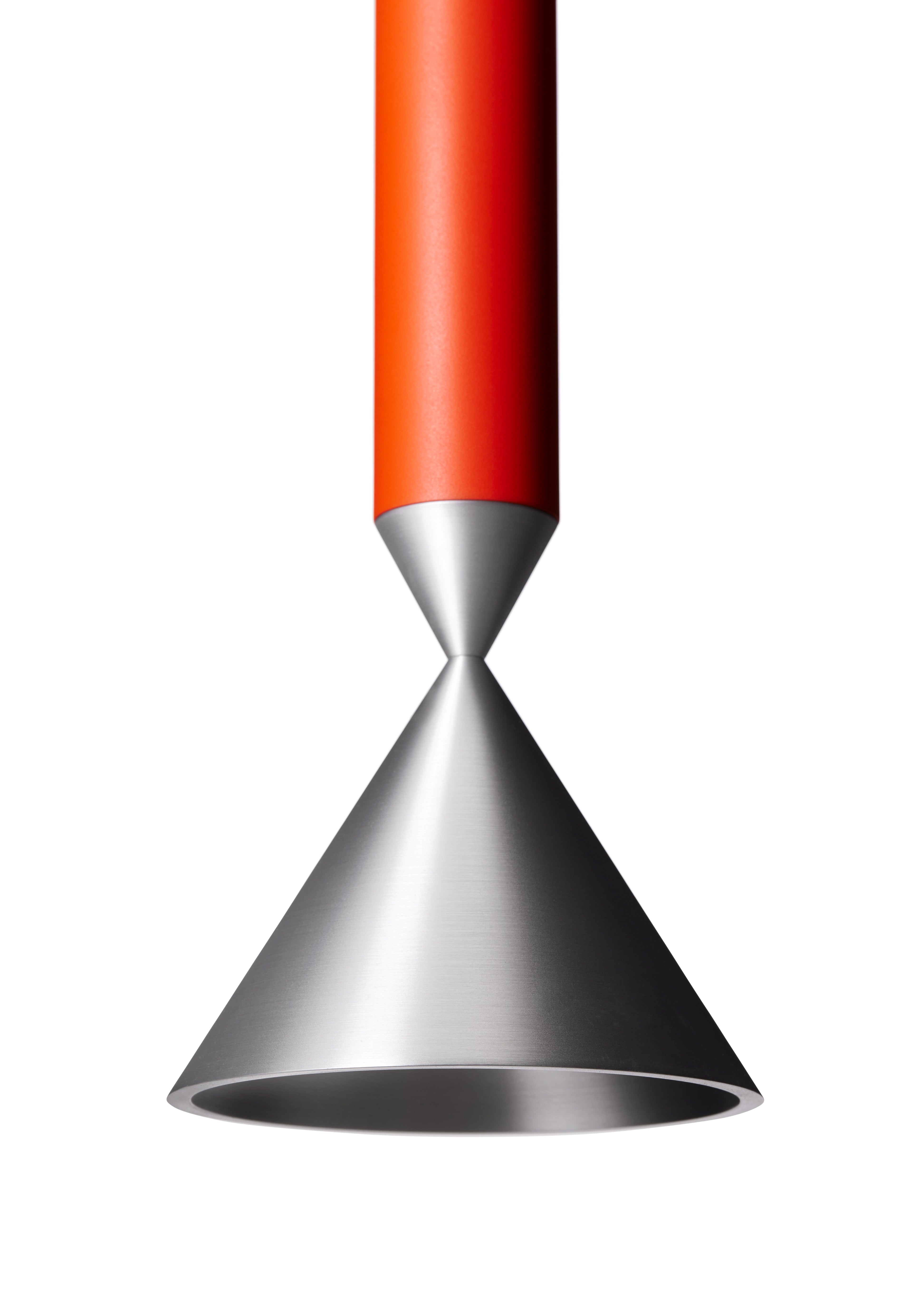 Závěsná lampa APOLLO GRAND červená pomerančová