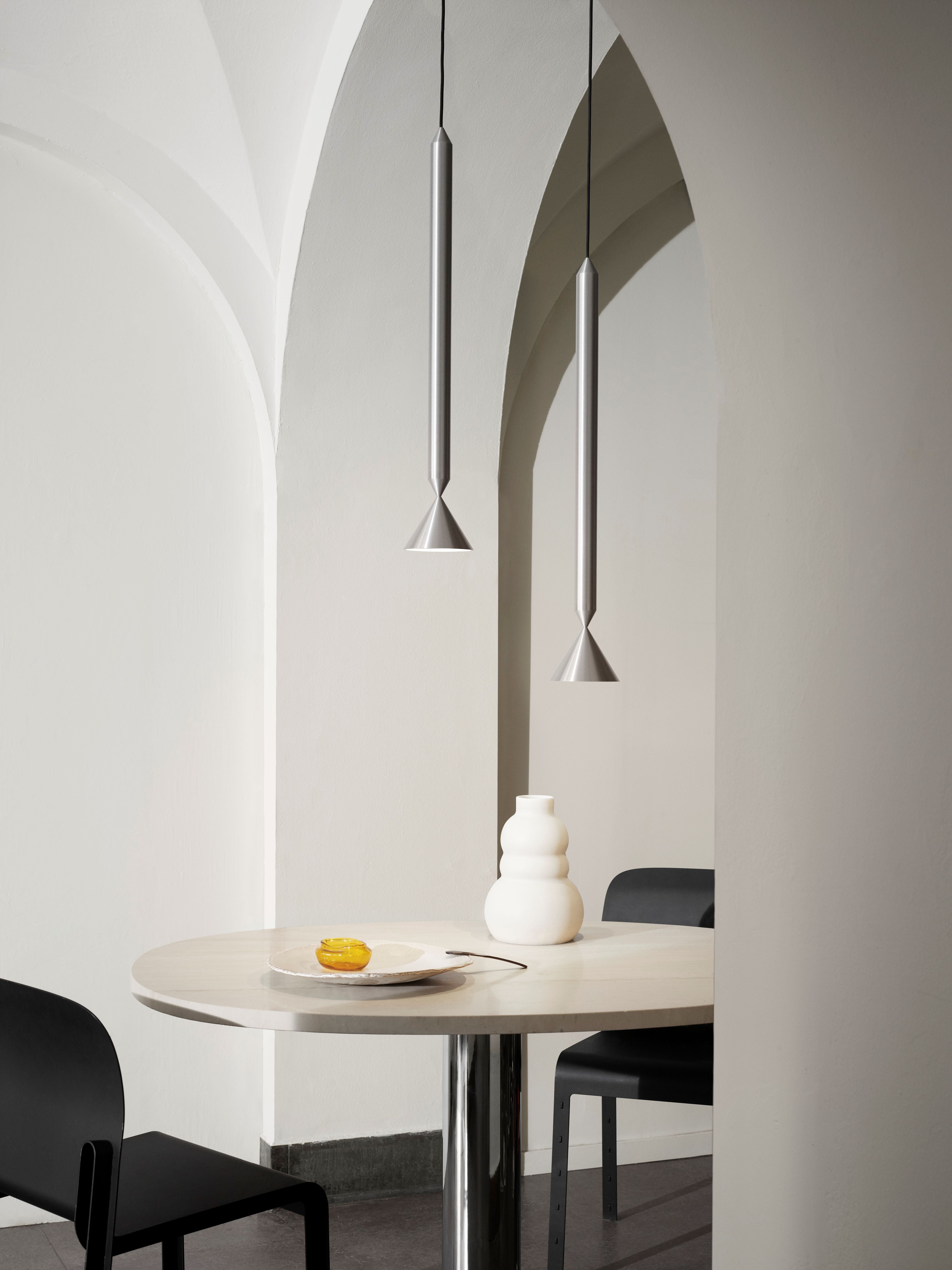 Stropní lampa APOLLO GRAND stříbrná