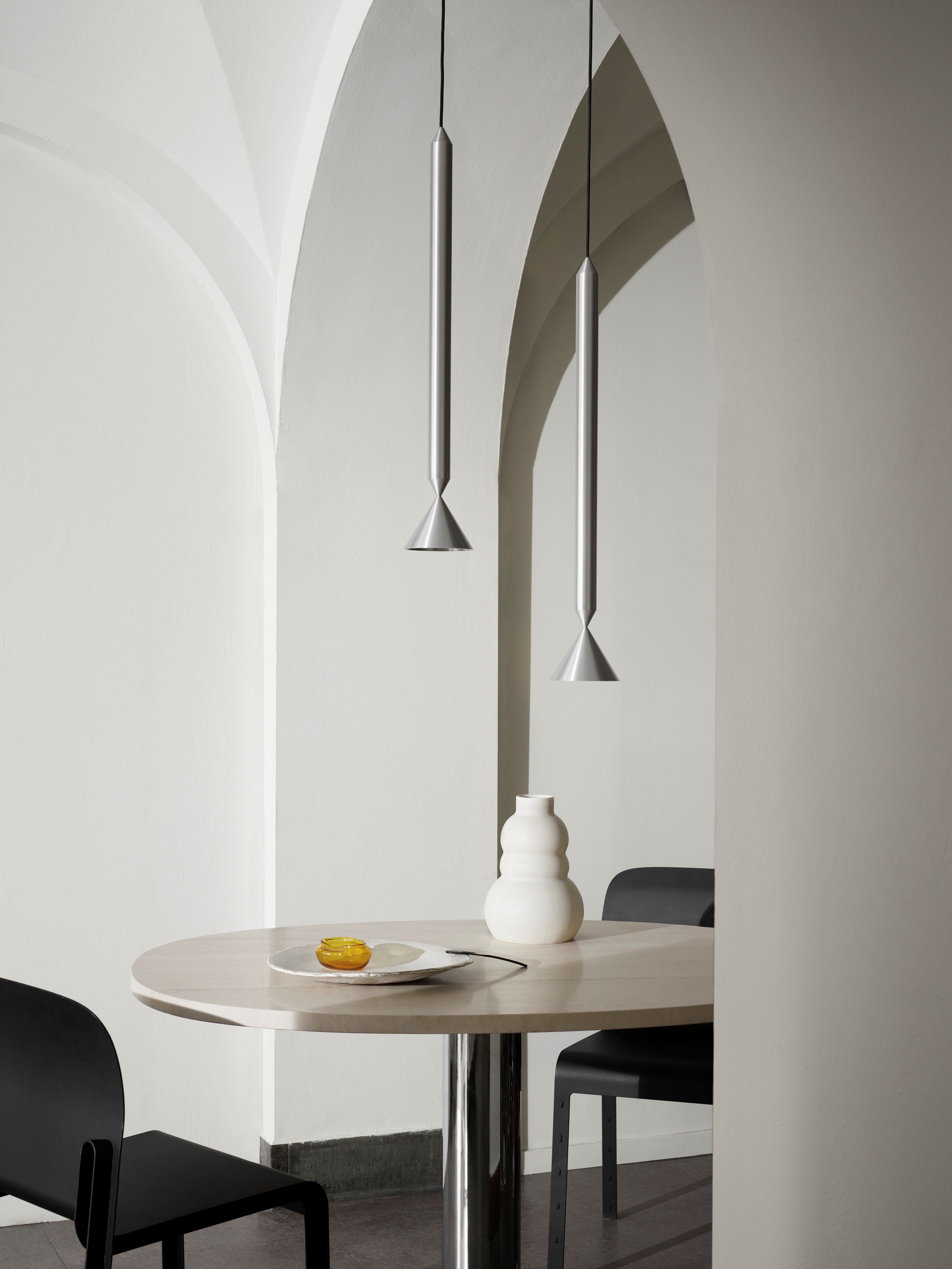 Stropní lampa APOLLO GRAND stříbrná