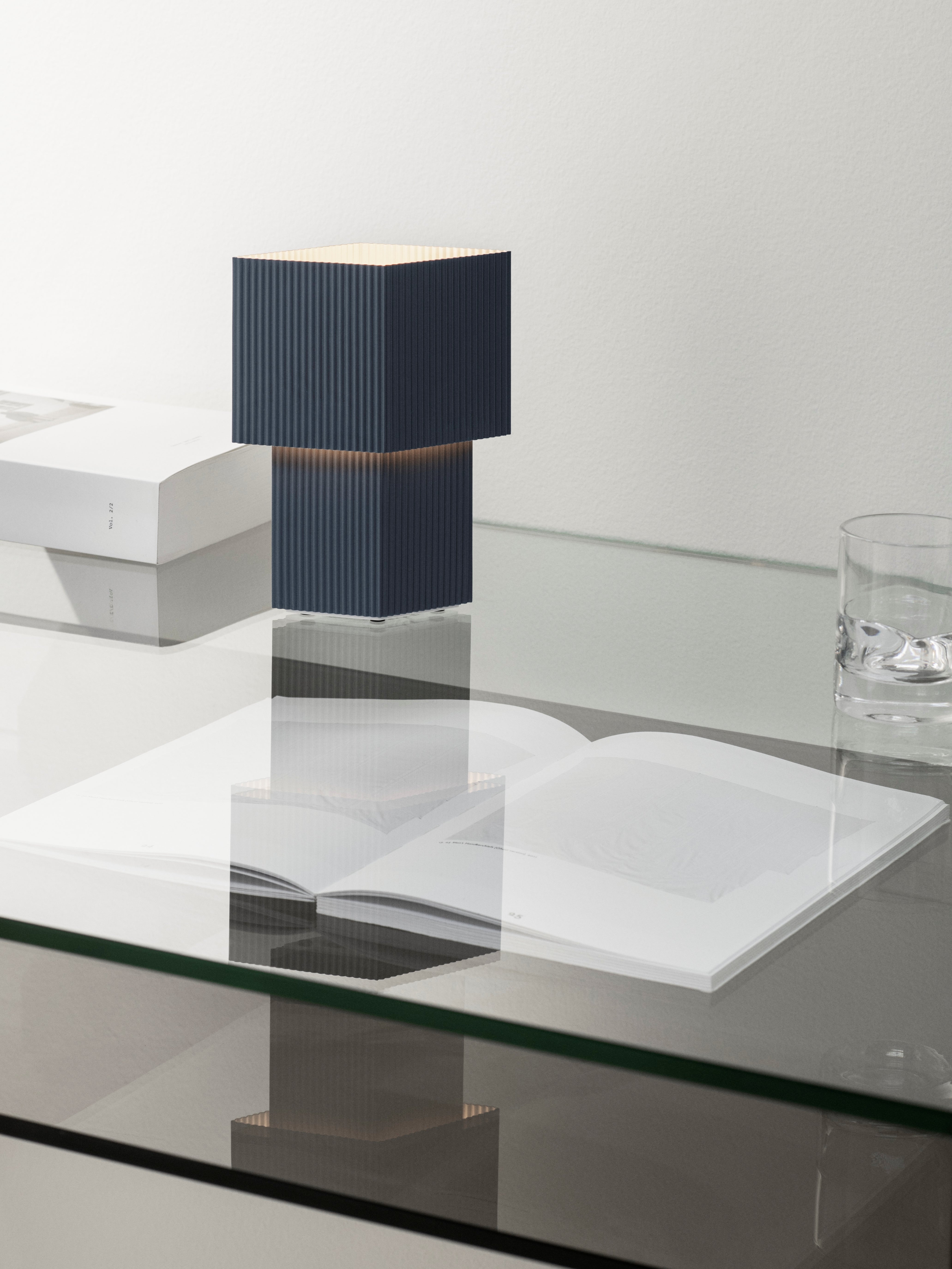 Stolní lampa ROMB MINI tmavě modrá