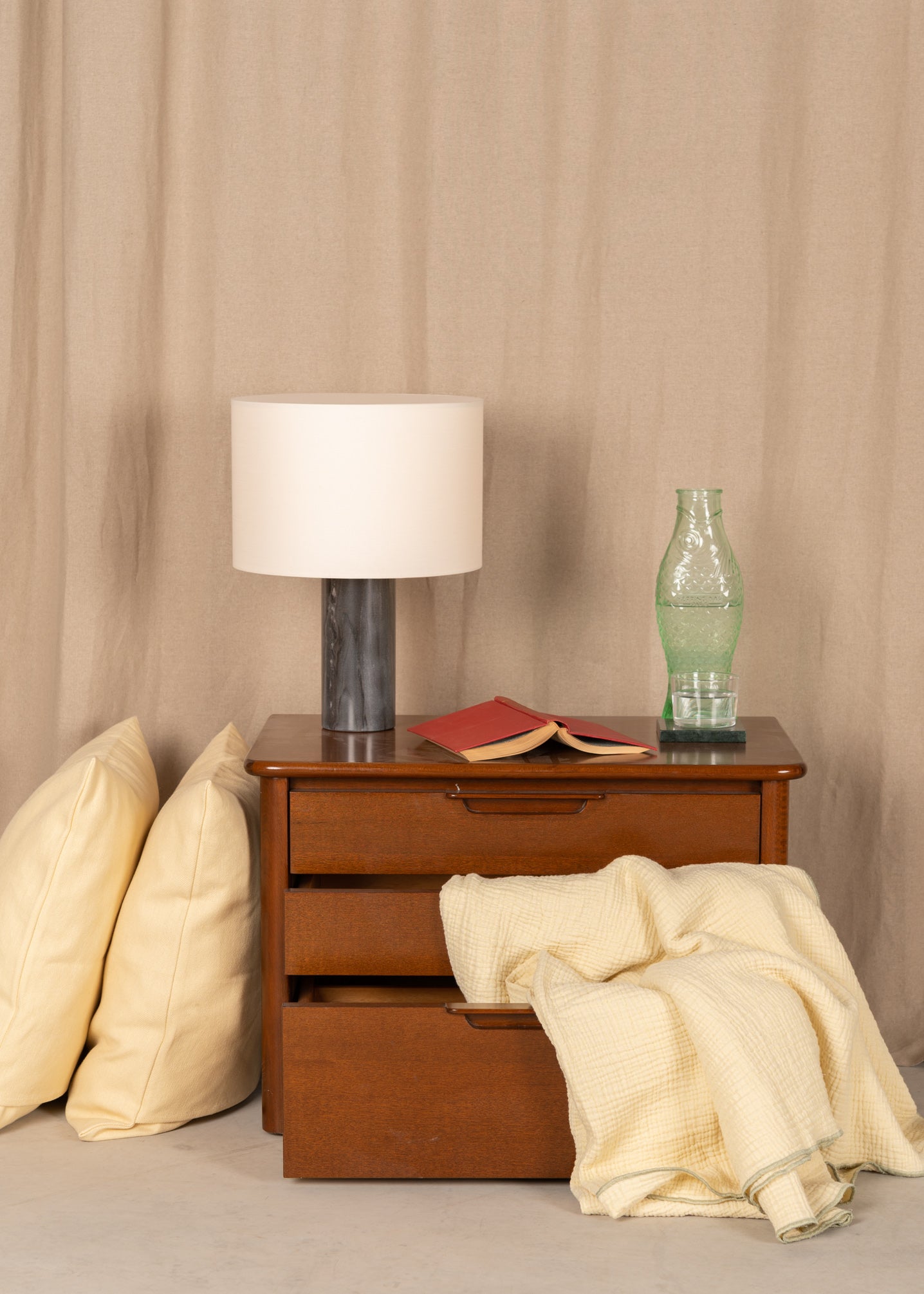 Stolní lampa PIPITO černý mramor