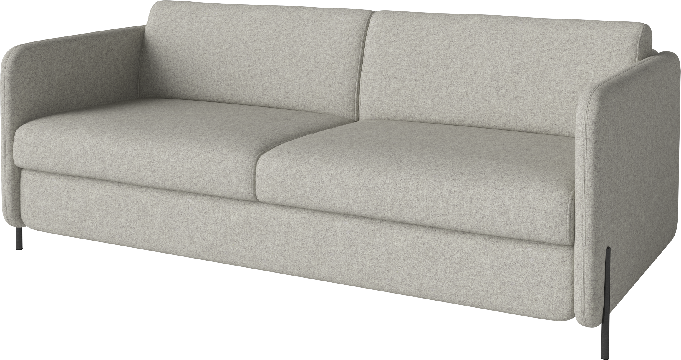 Sofa rozkládací 3-osobová PIRA černá ocelová základna