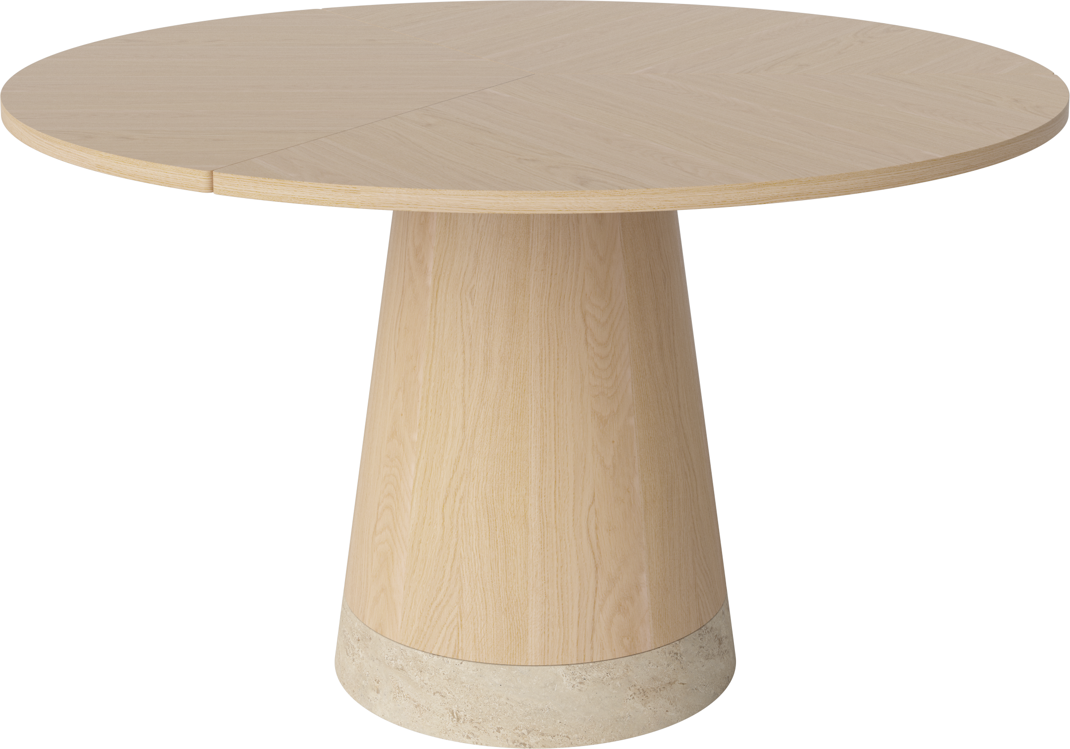 Stůl PIRO bílý dubový dýha