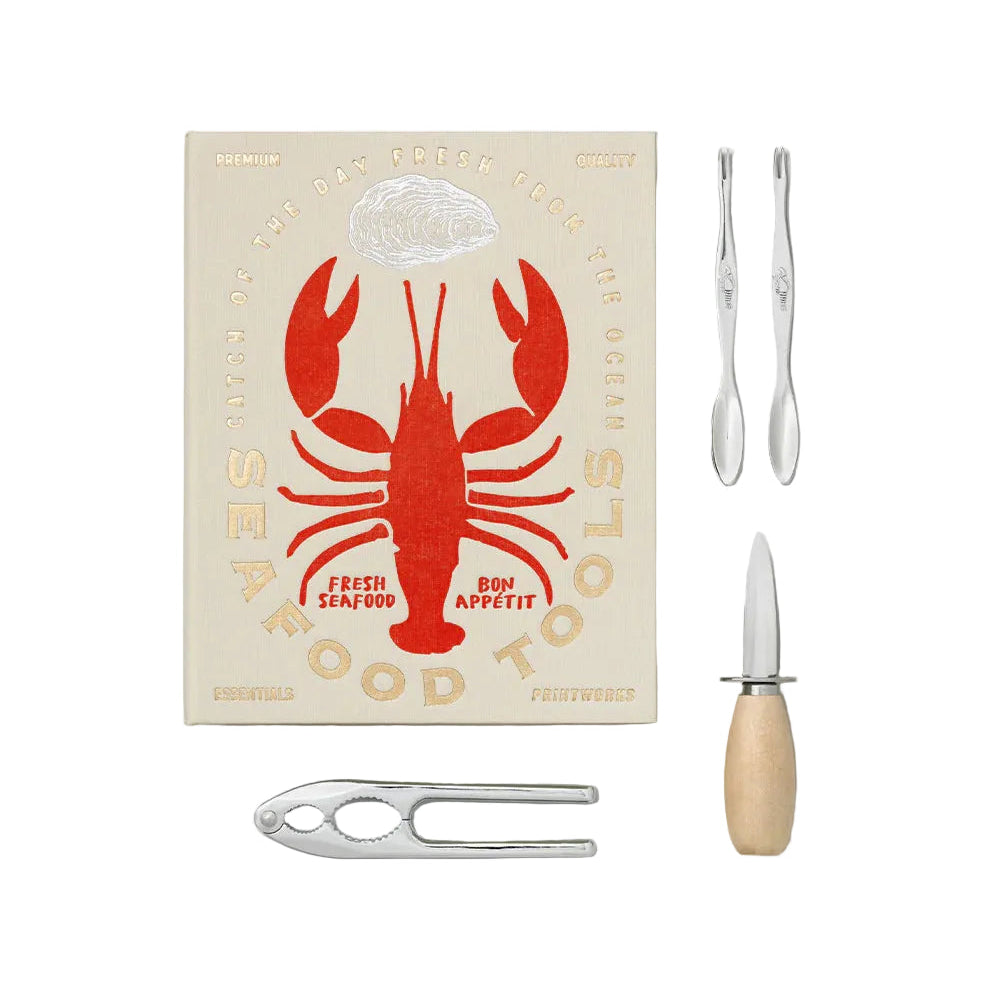 Sada na mořské plody SEAFOOD TOOLS béžová