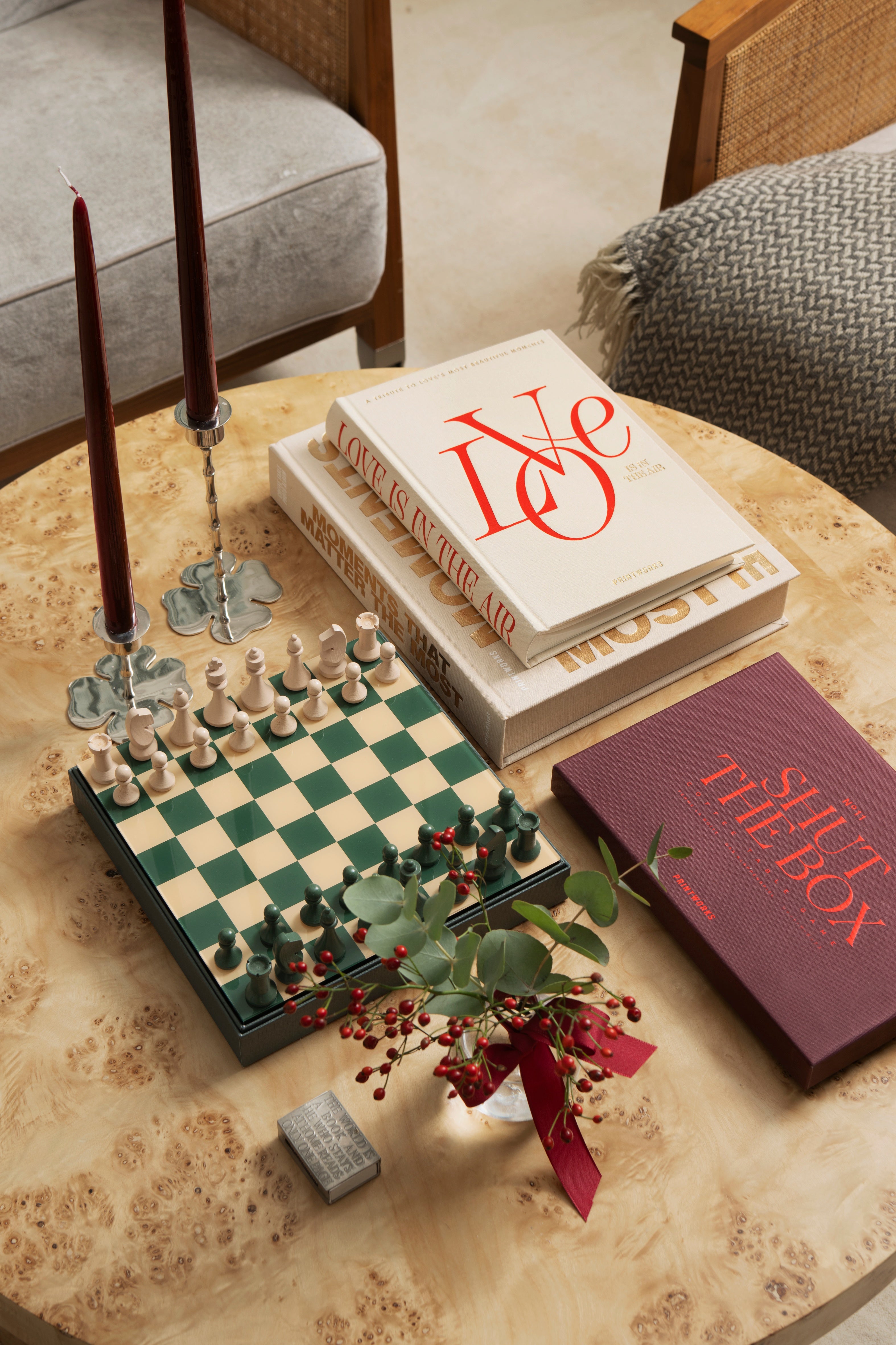 Album na fotografie LÁSKA JE VE VZDUCHU béžové s červenou