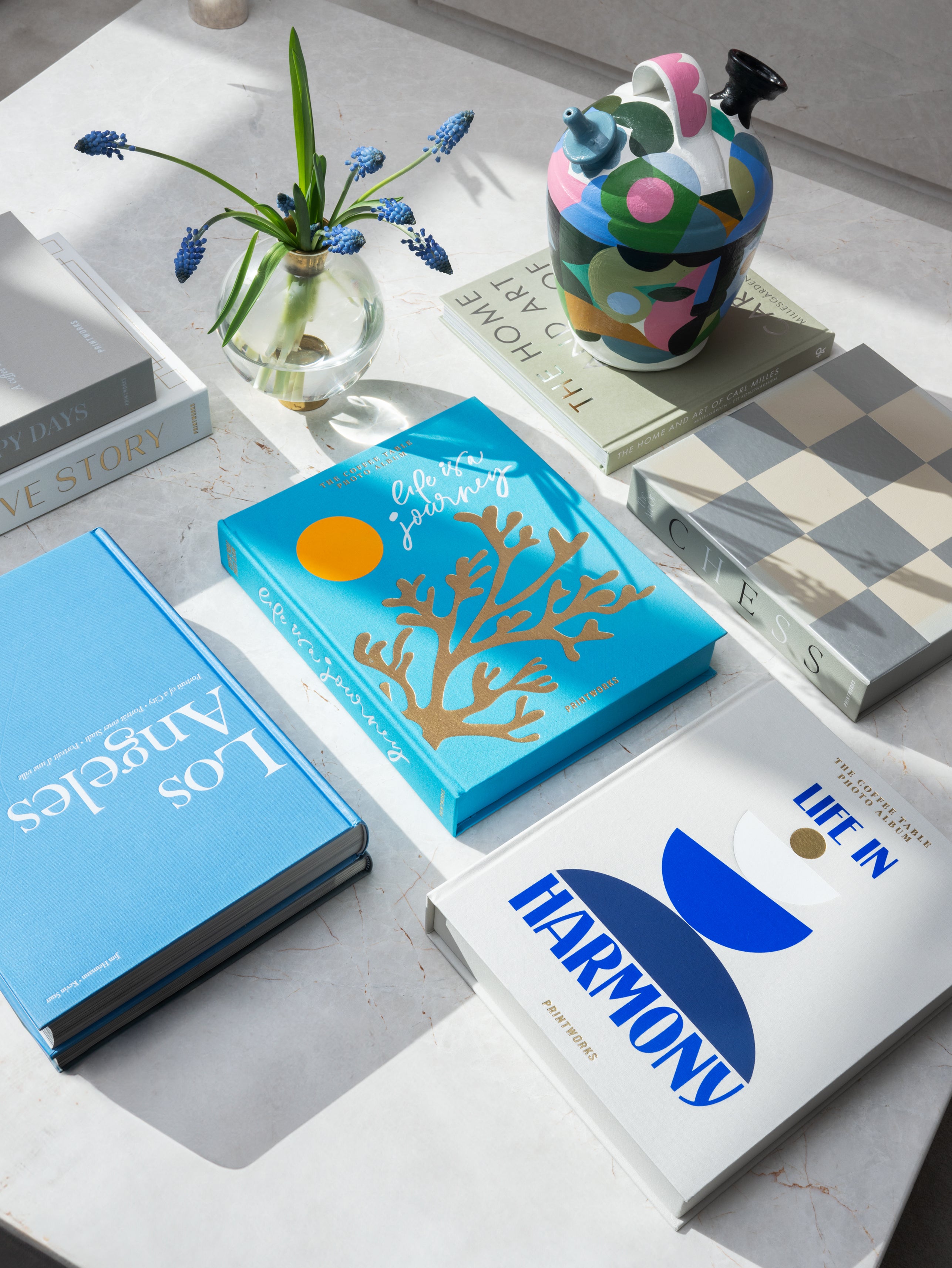 Album na fotografie ŽIVOT JE CESTA tyrkysové se zlatým