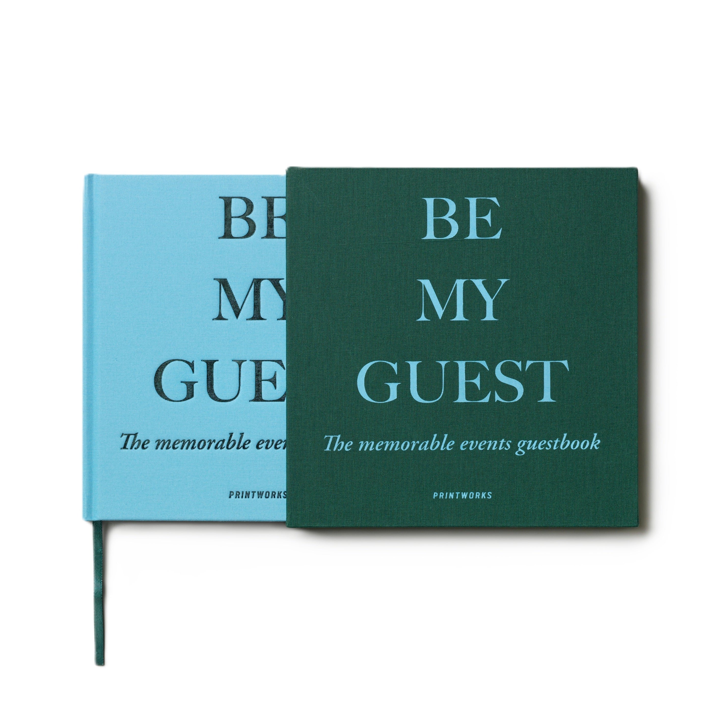 Kniha hostů BE MY GUEST zelená s modrou