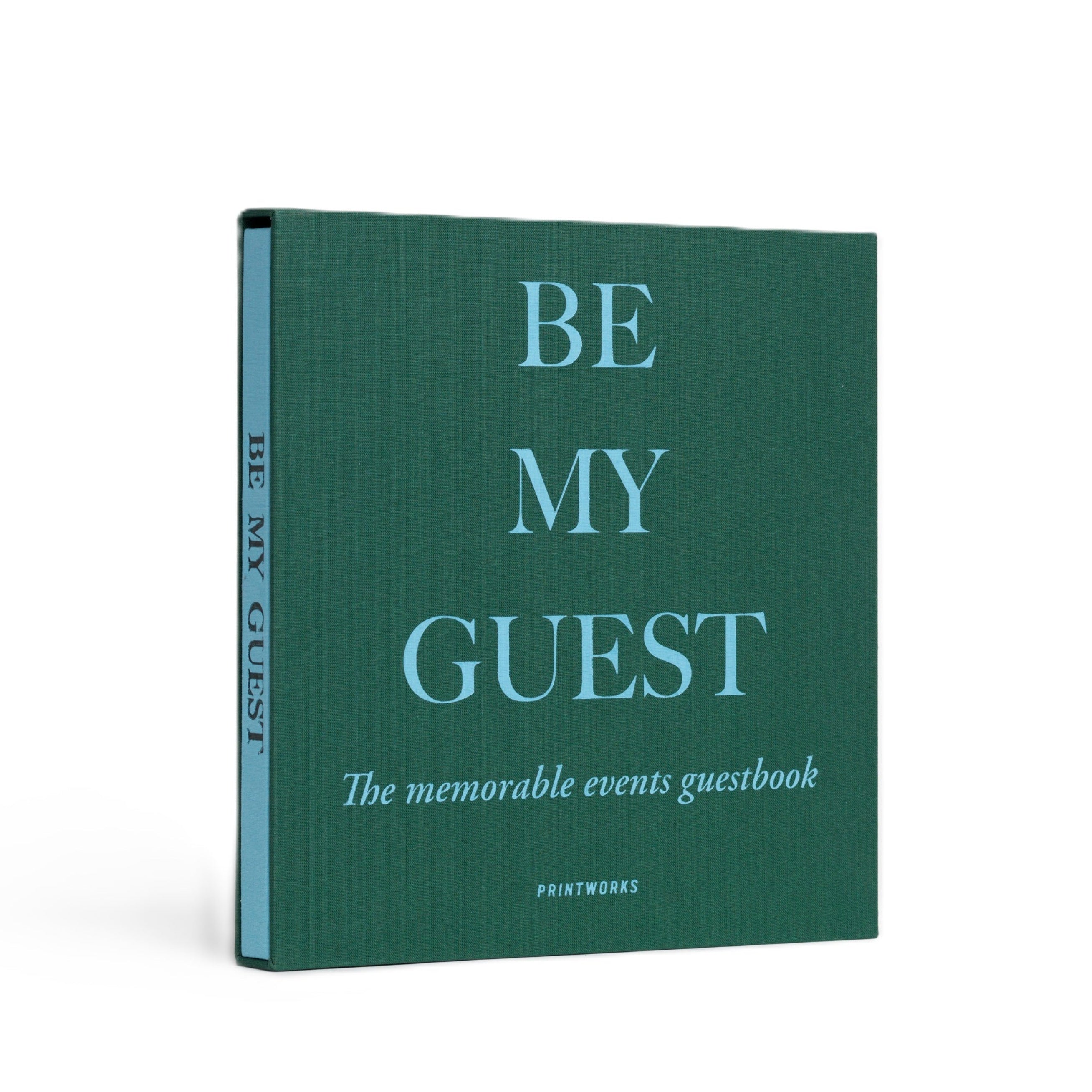 Kniha hostů BE MY GUEST zelená s modrou