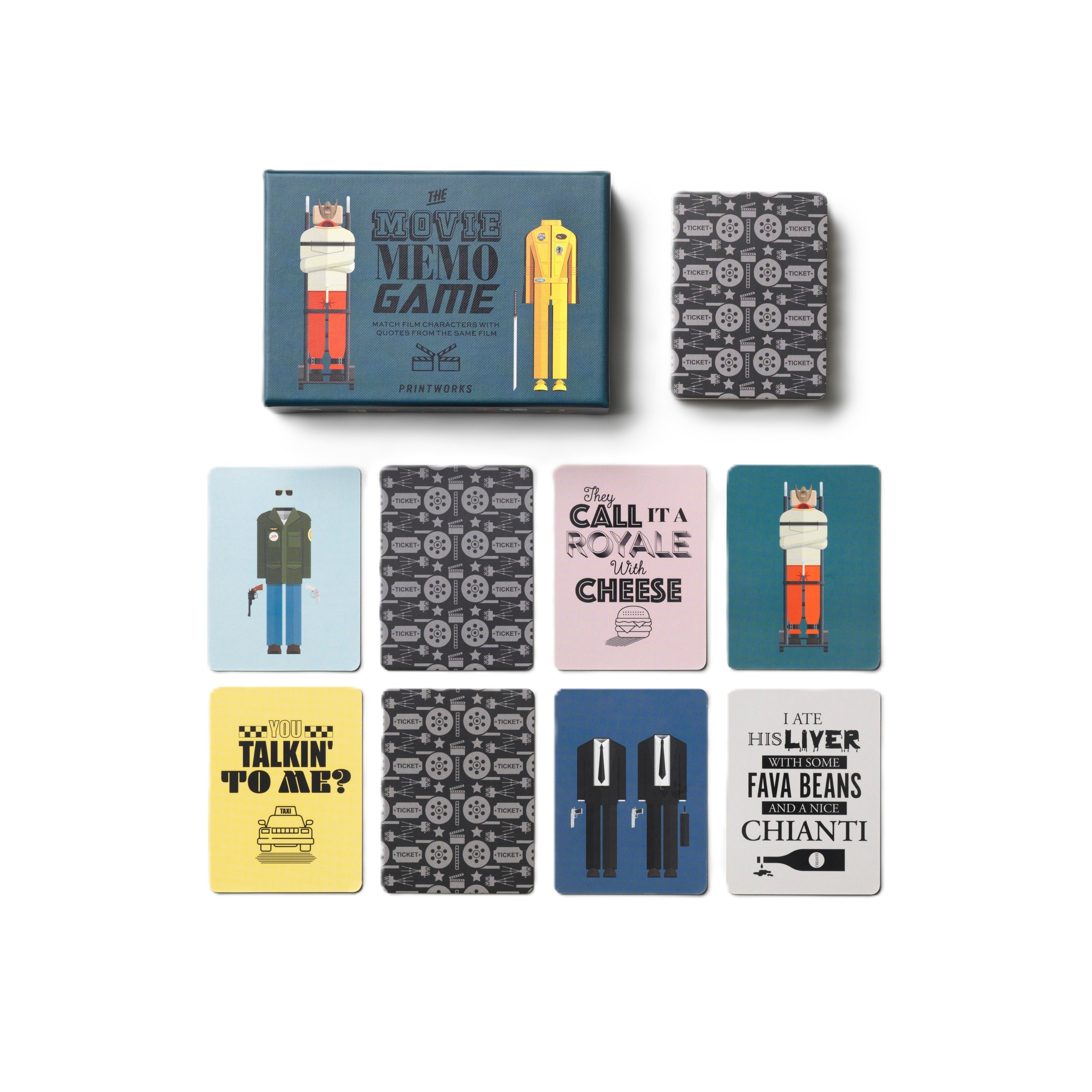 Hra na paměť MEMO GAME MOVIE modrá