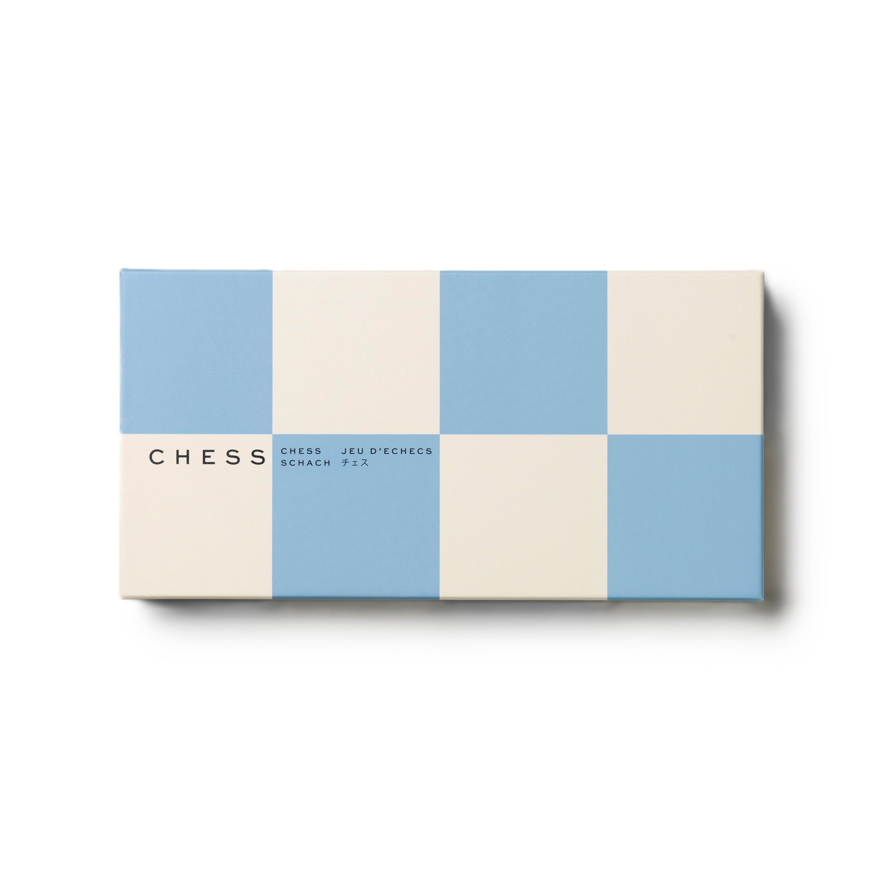 Sada na šachy PLAY CHESS modrá s bílou