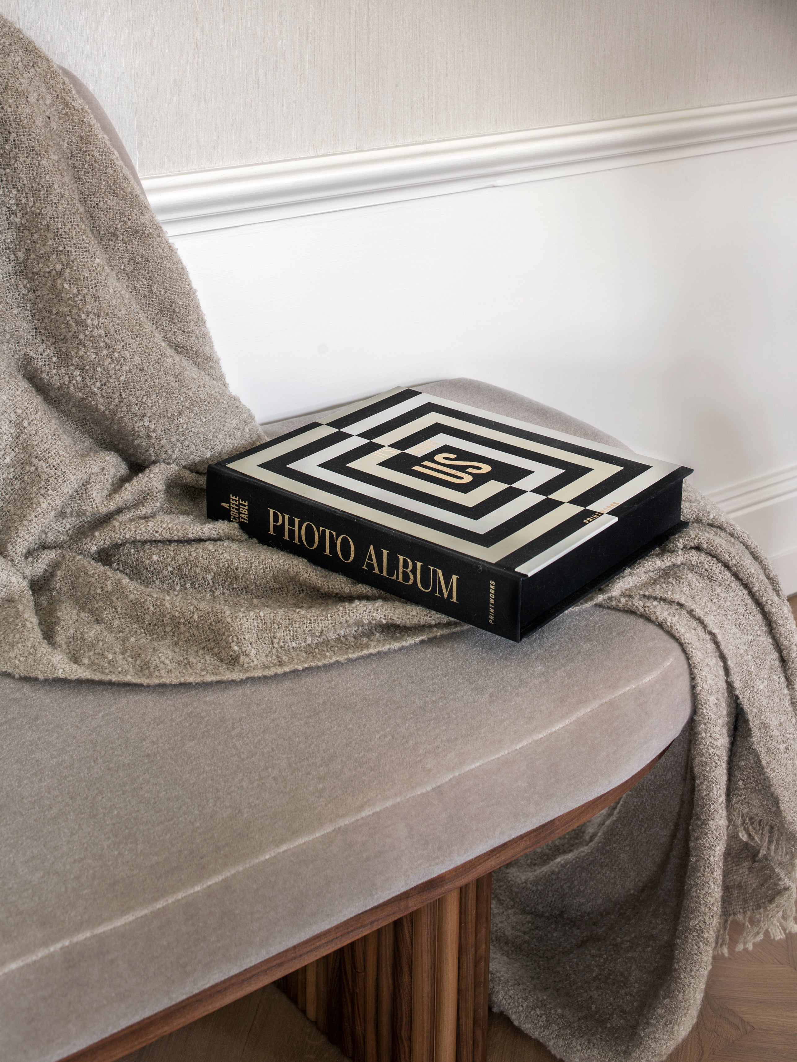 Photo Album IT'S ABOUT US black with white and gold