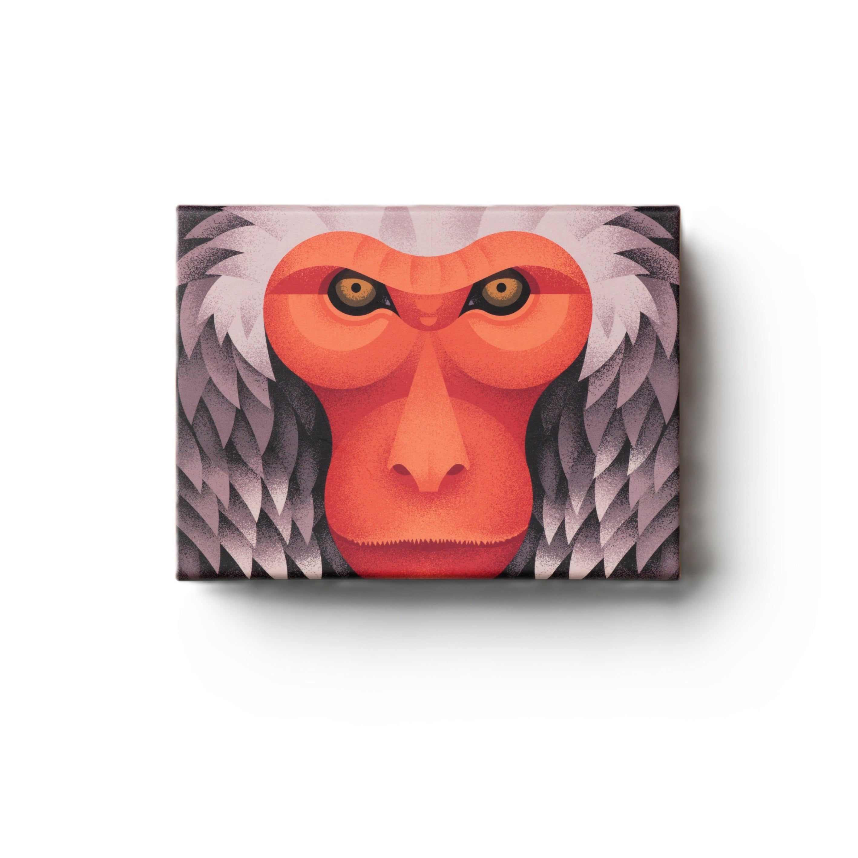 Puzzle JAPANESE MACAQUE orange with gray