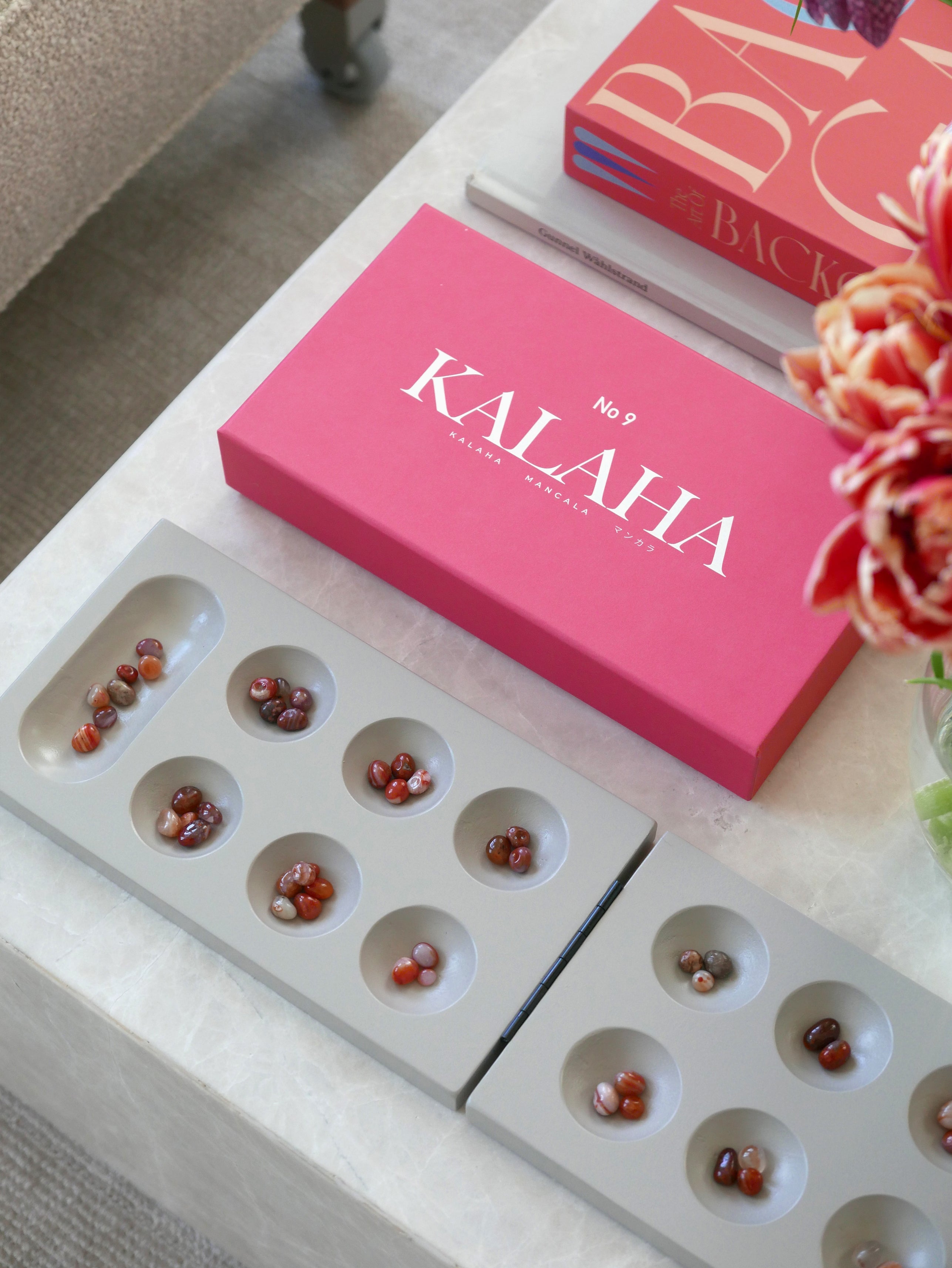 Strategická hra KALAHA růžová