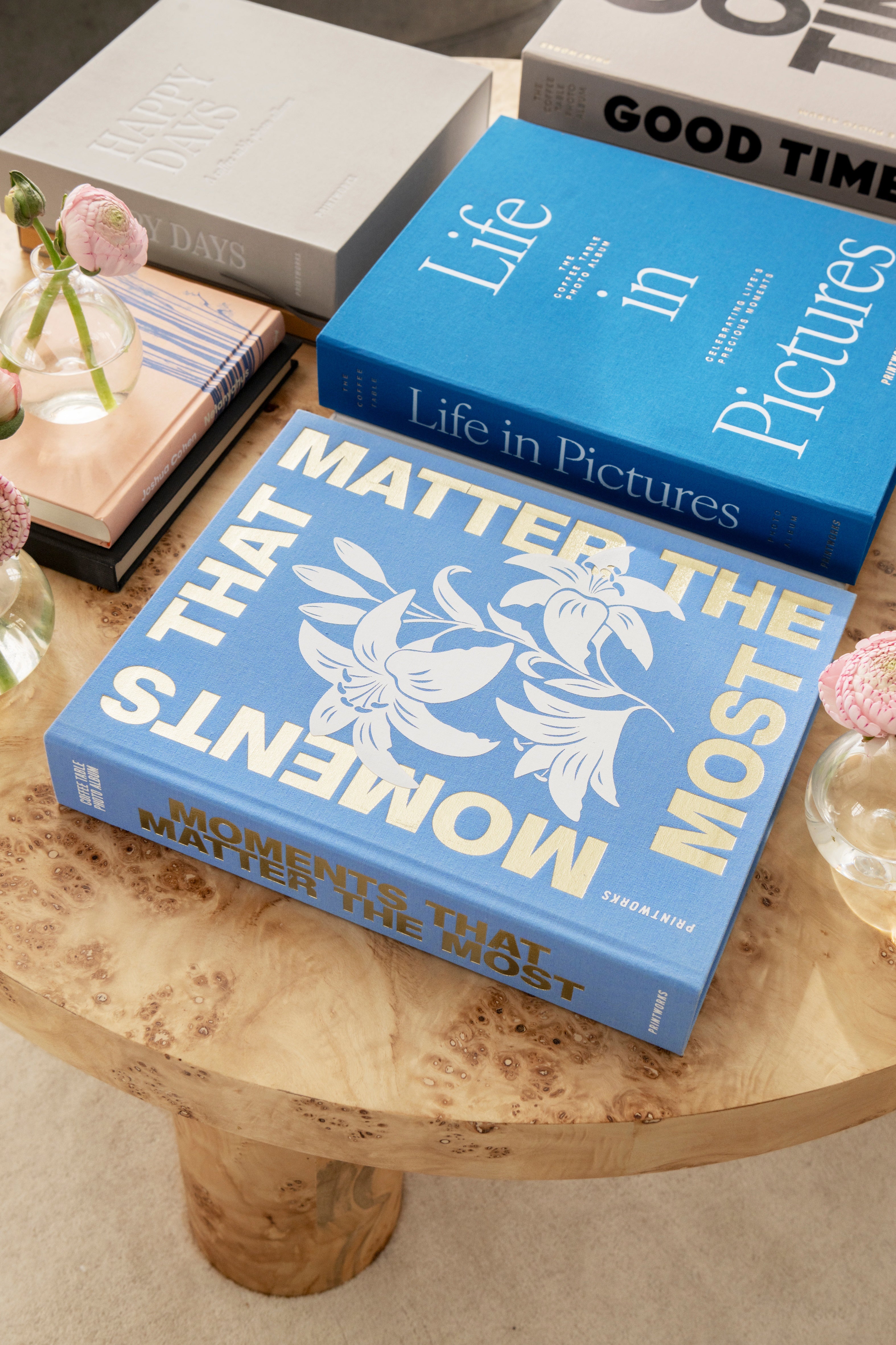 Album na fotografie ŽIVOT V OBRÁZCÍCH modrý s bílou