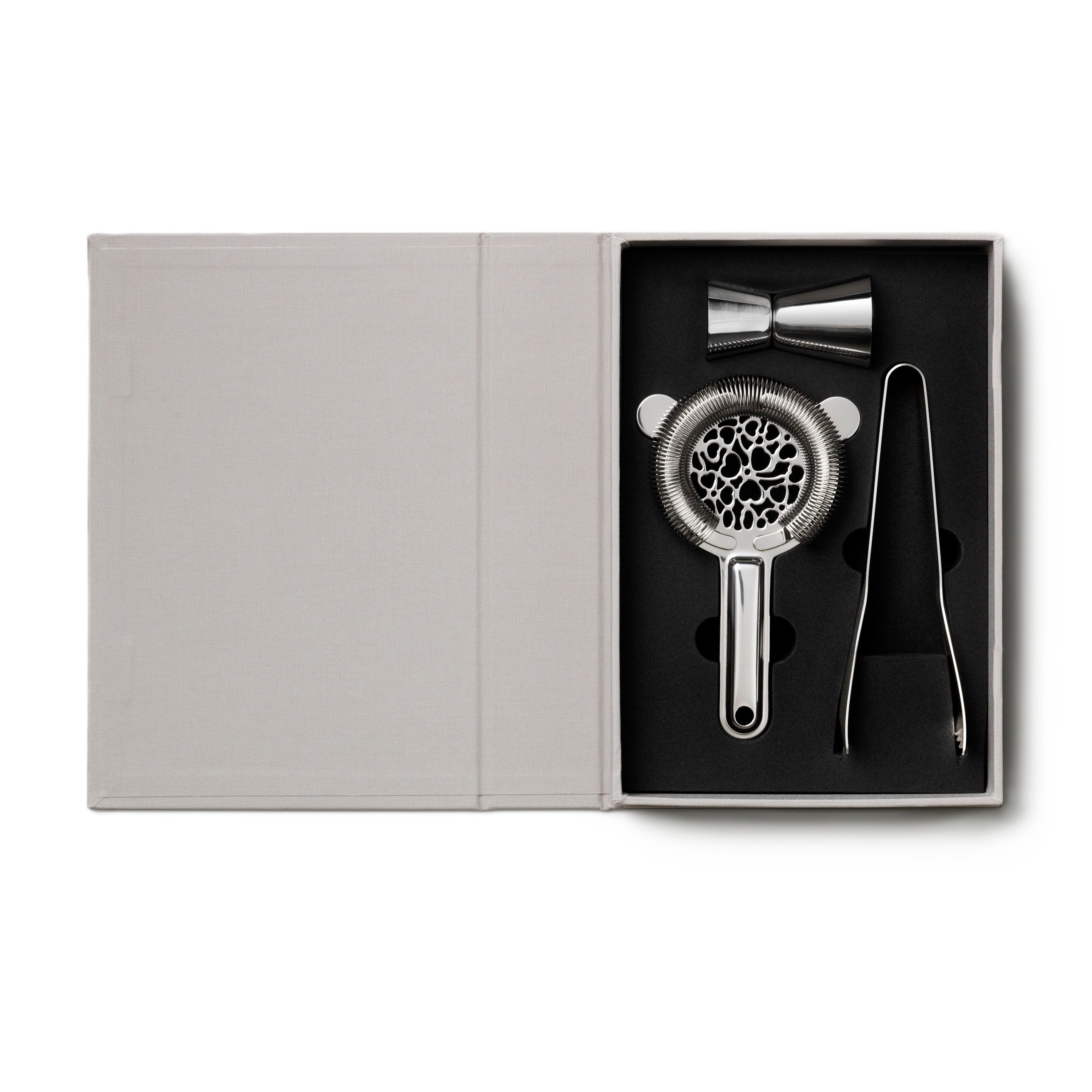Sada na koktejly COCKTAIL TOOLS šedá