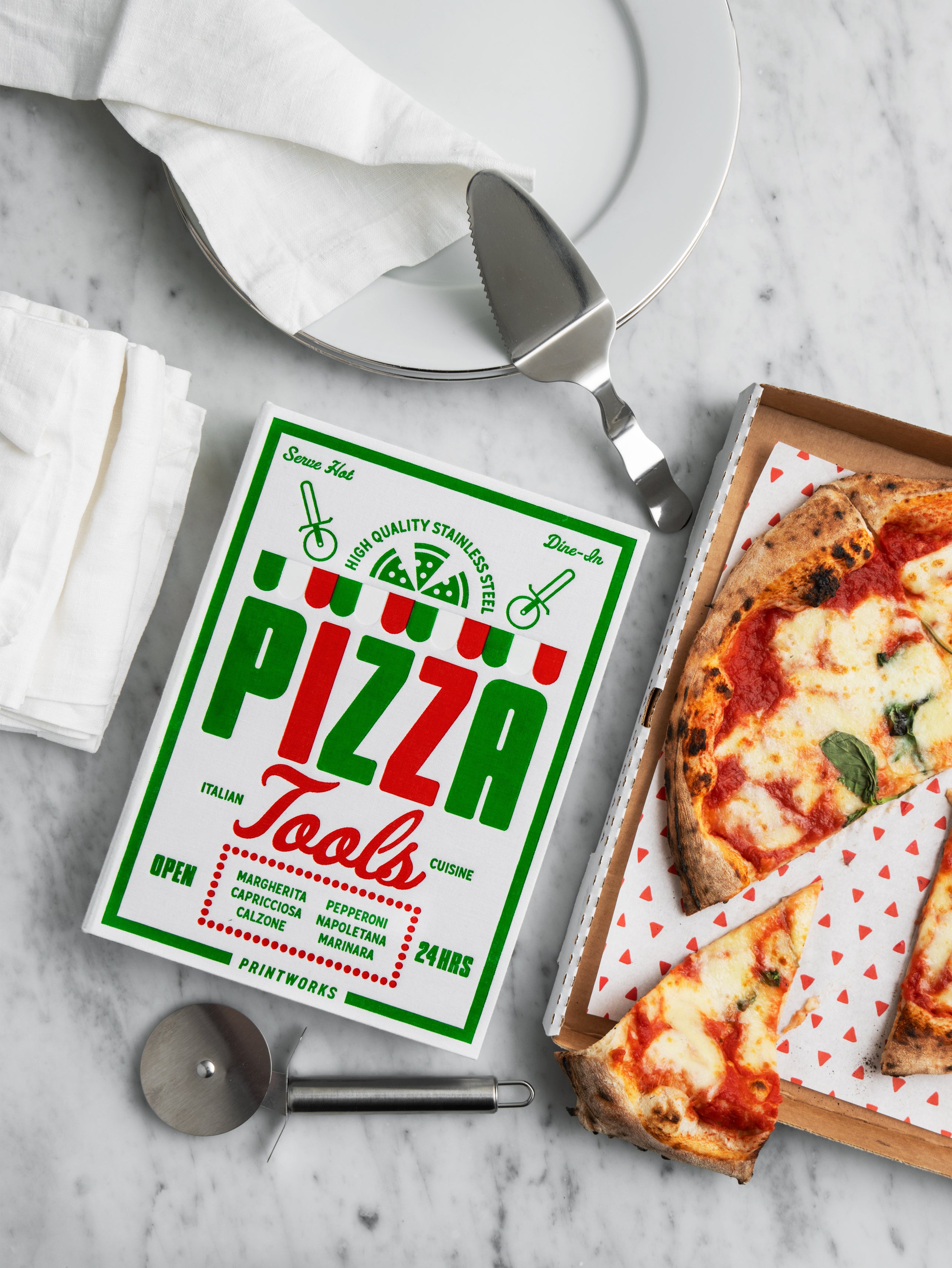 Sada na pizzu PIZZA TOOLS bílá