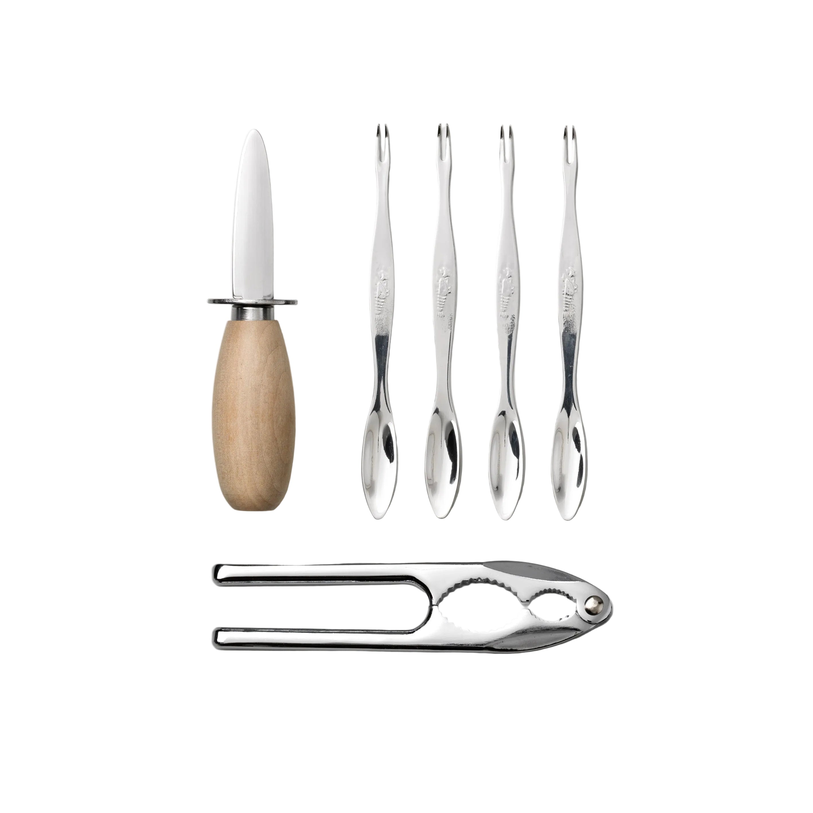 Sada na mořské plody SEAFOOD TOOLS béžová