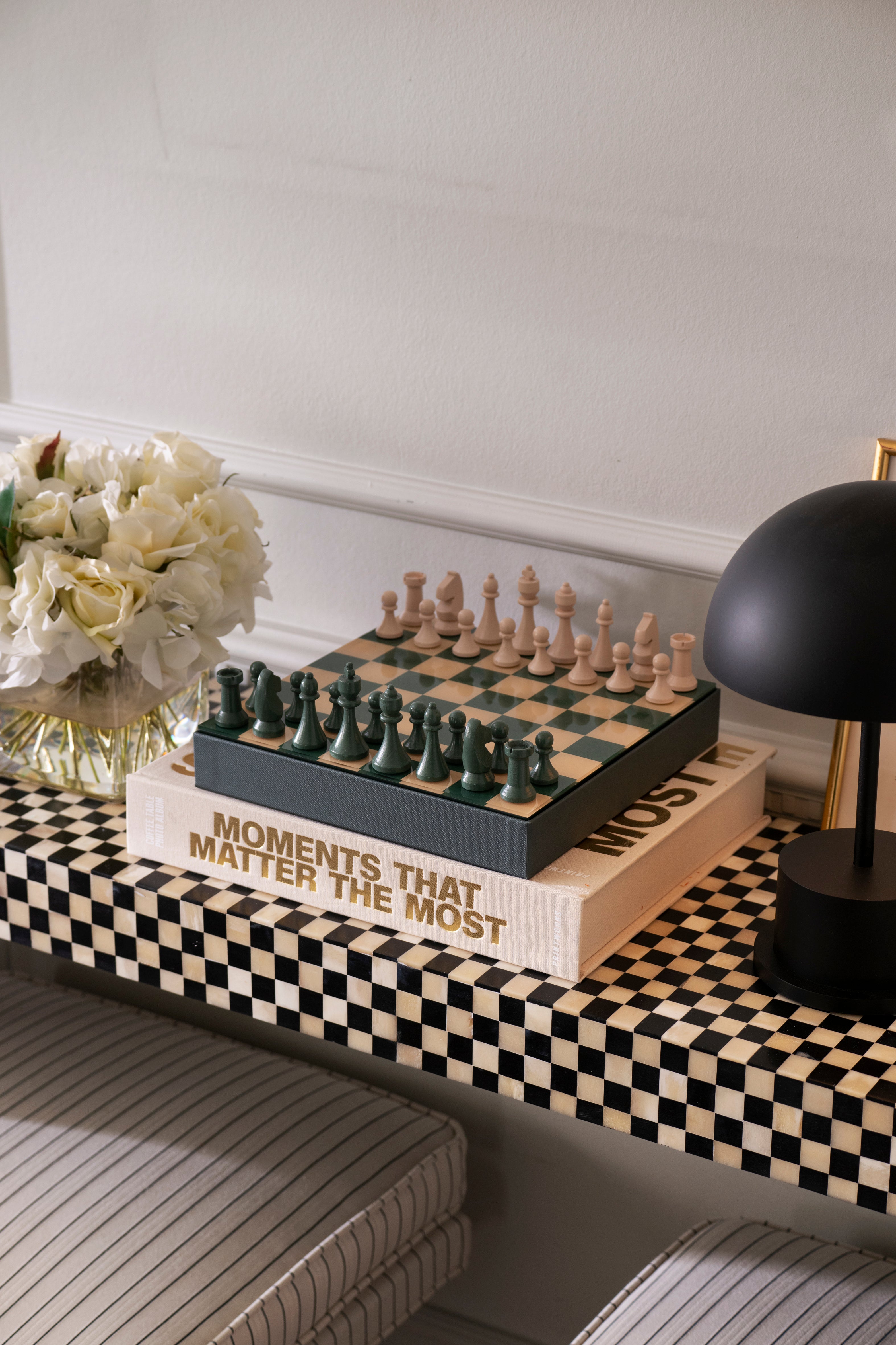 Sada na šachy CHESS CLASSIC zelená