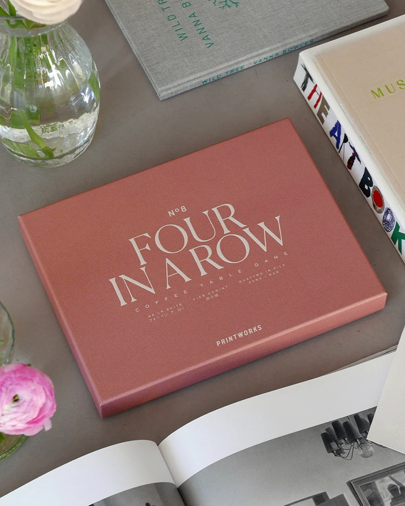 Strategická hra ČTYŘI V ŘADĚ růžová