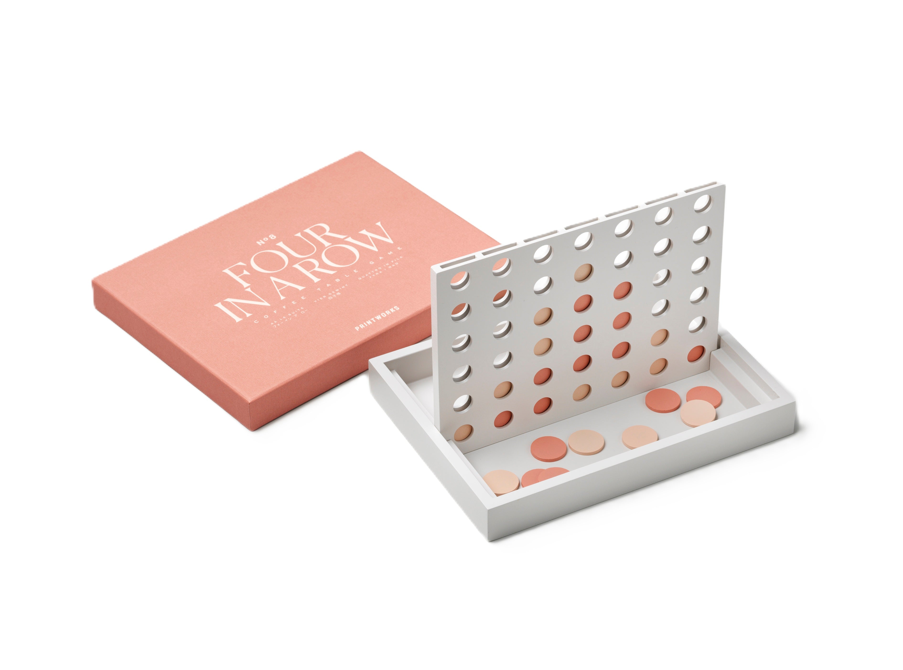 Strategická hra ČTYŘI V ŘADĚ růžová