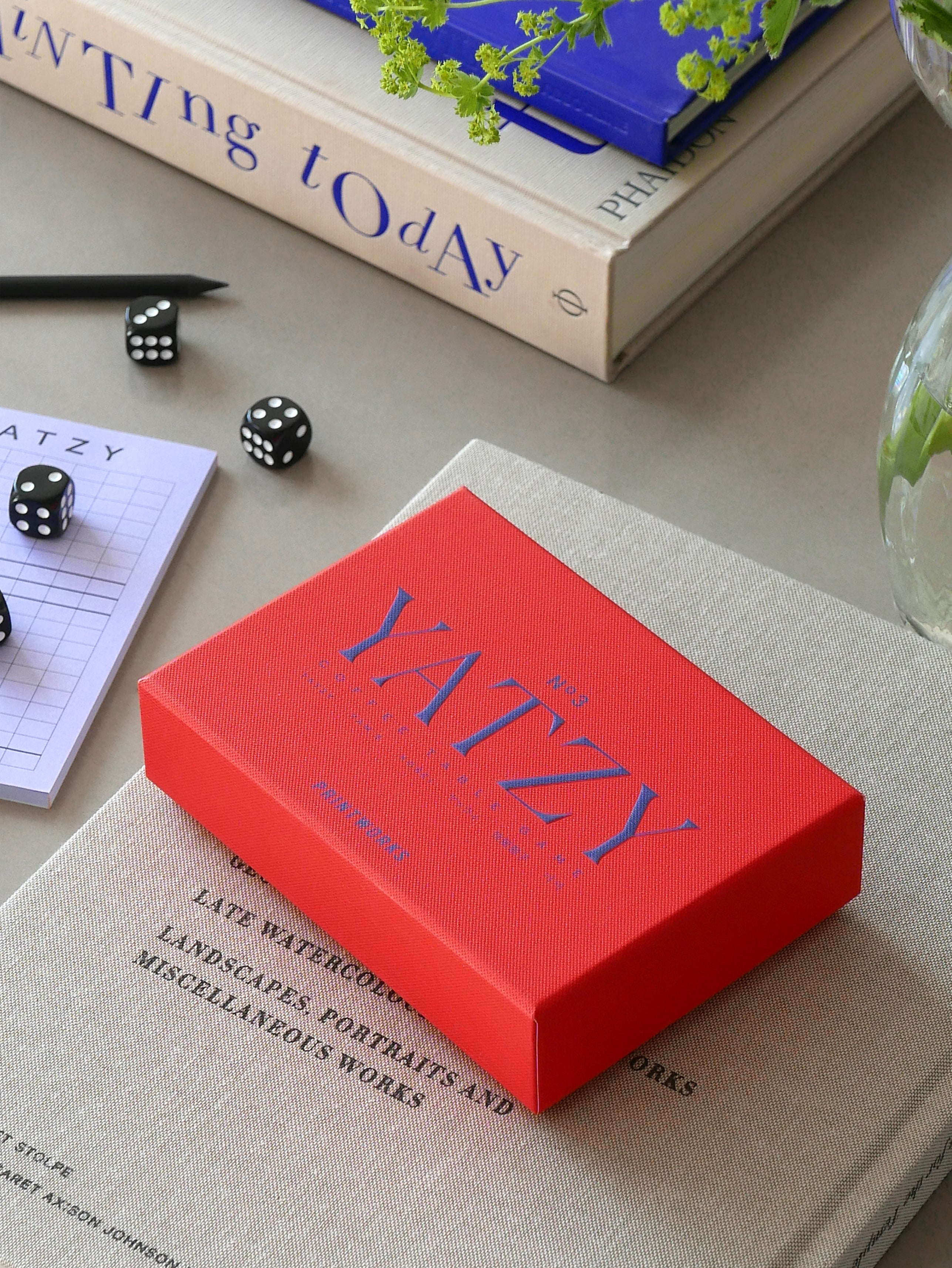 Hra v kostky YATZY červená