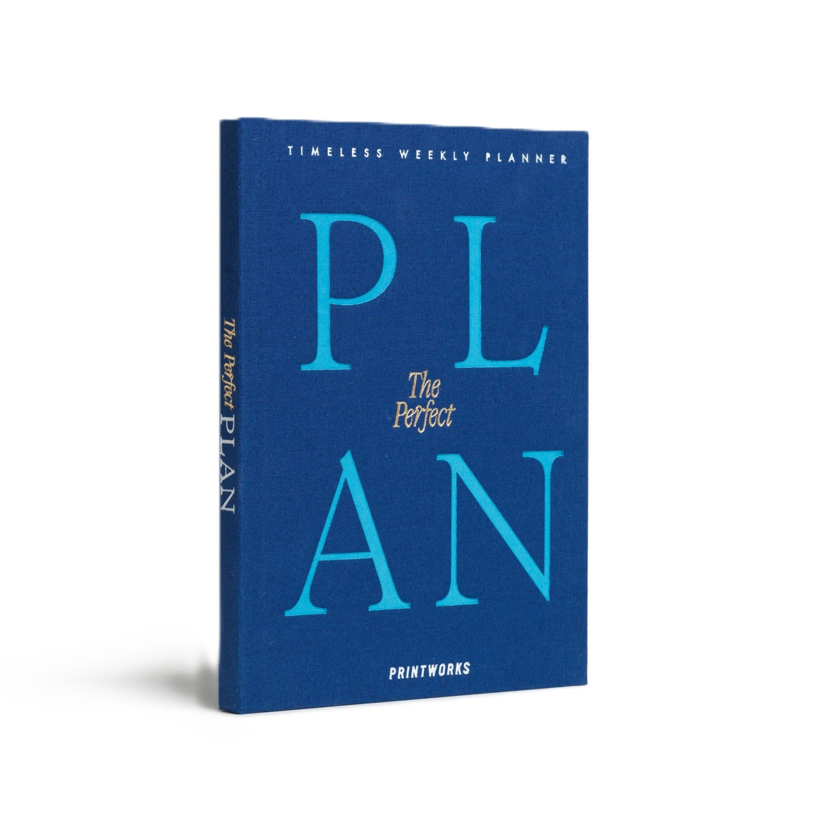 Týdenní plánovač THE PERFECT PLAN modrý s modrou