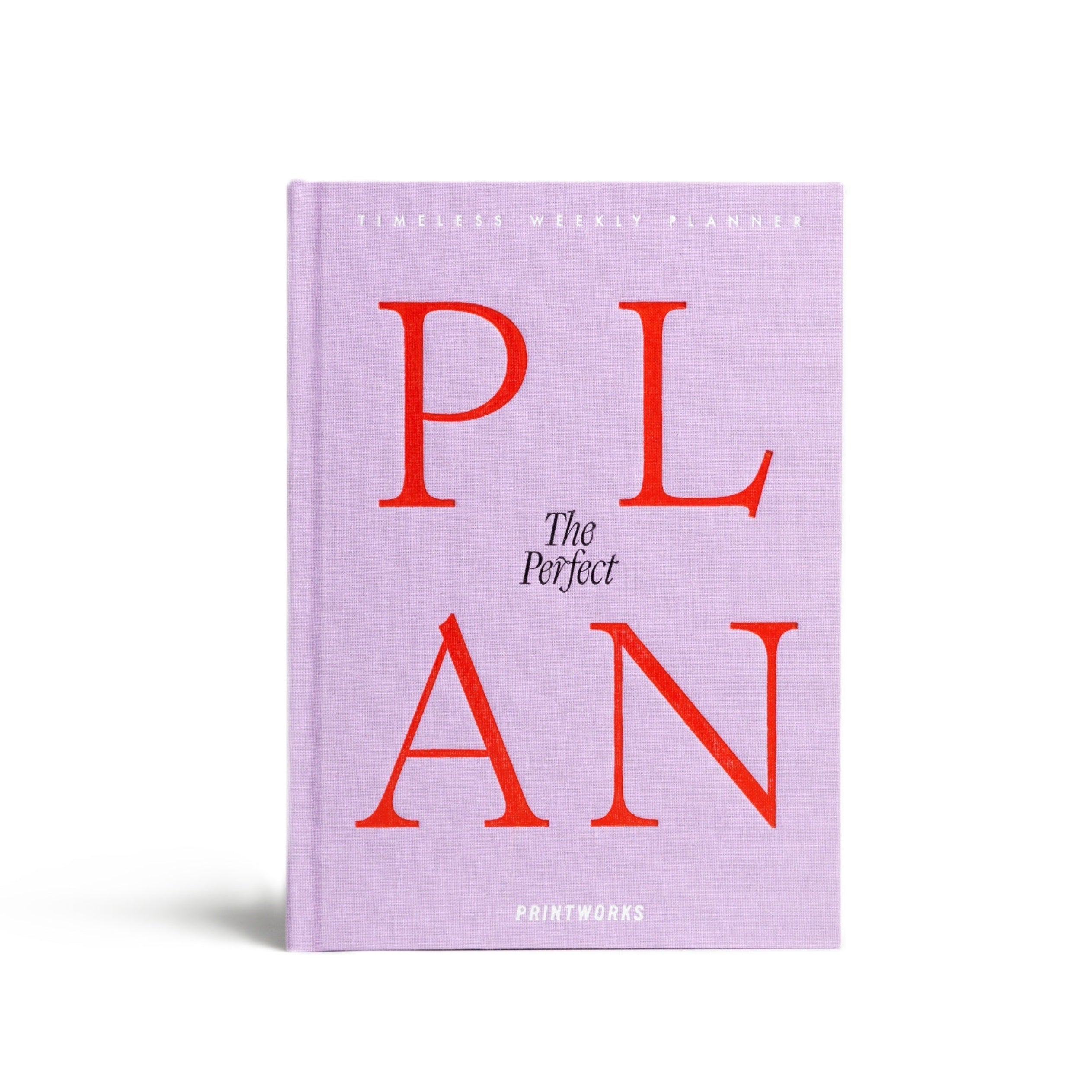 Týdenní plánovač THE PERFECT PLAN fialový s červenou