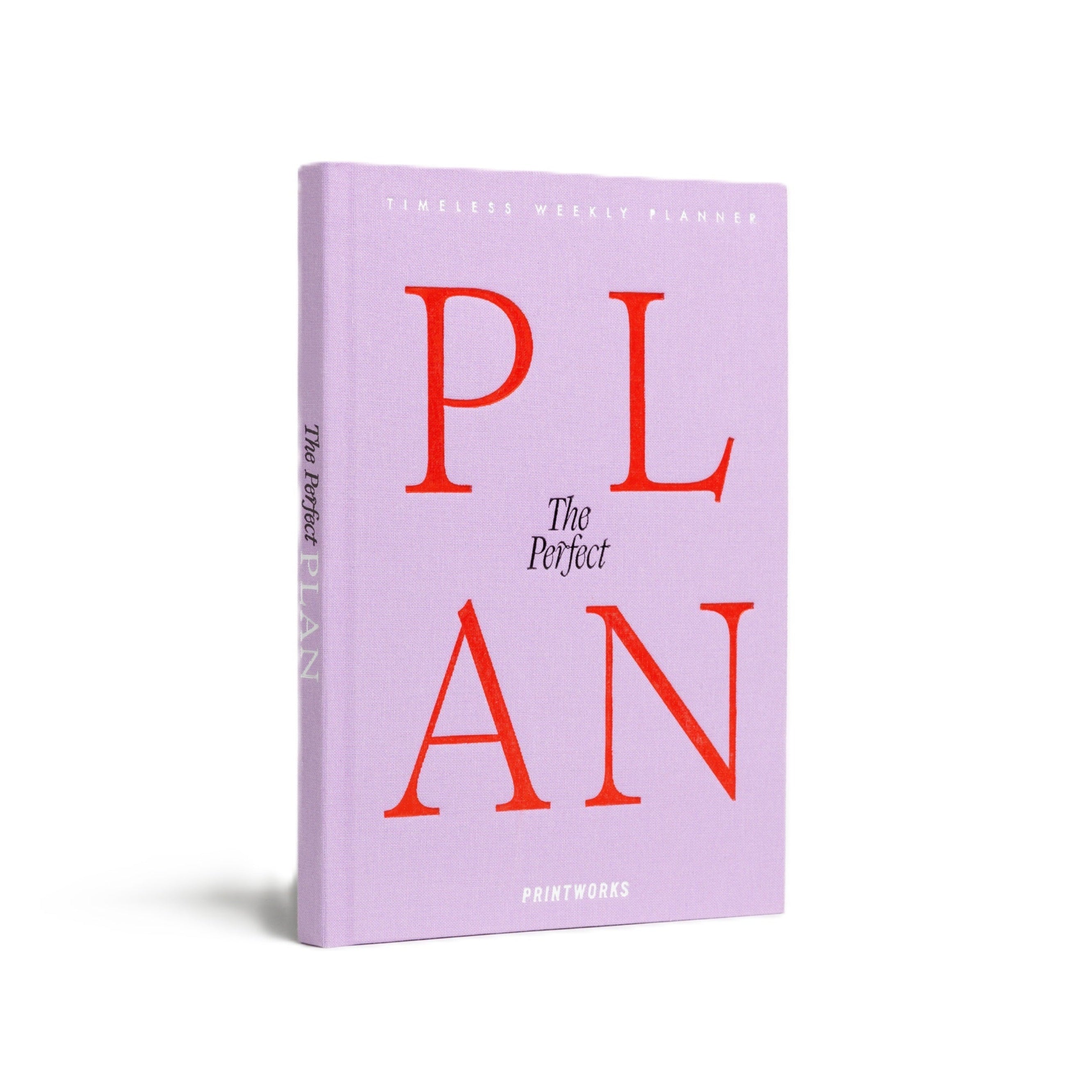 Týdenní plánovač THE PERFECT PLAN fialový s červenou