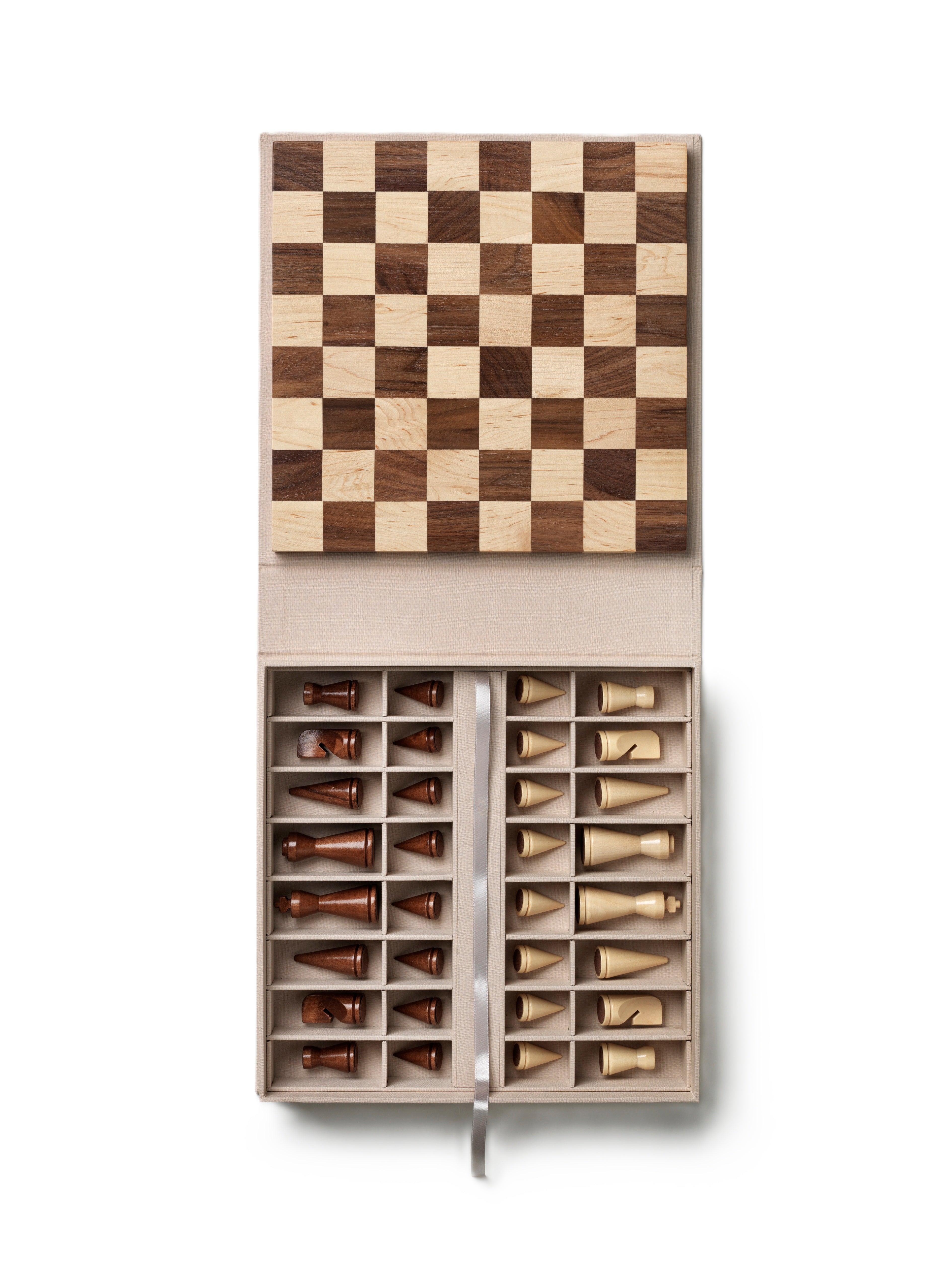 Sada na šachy MINIMALIST CHESS dřevo