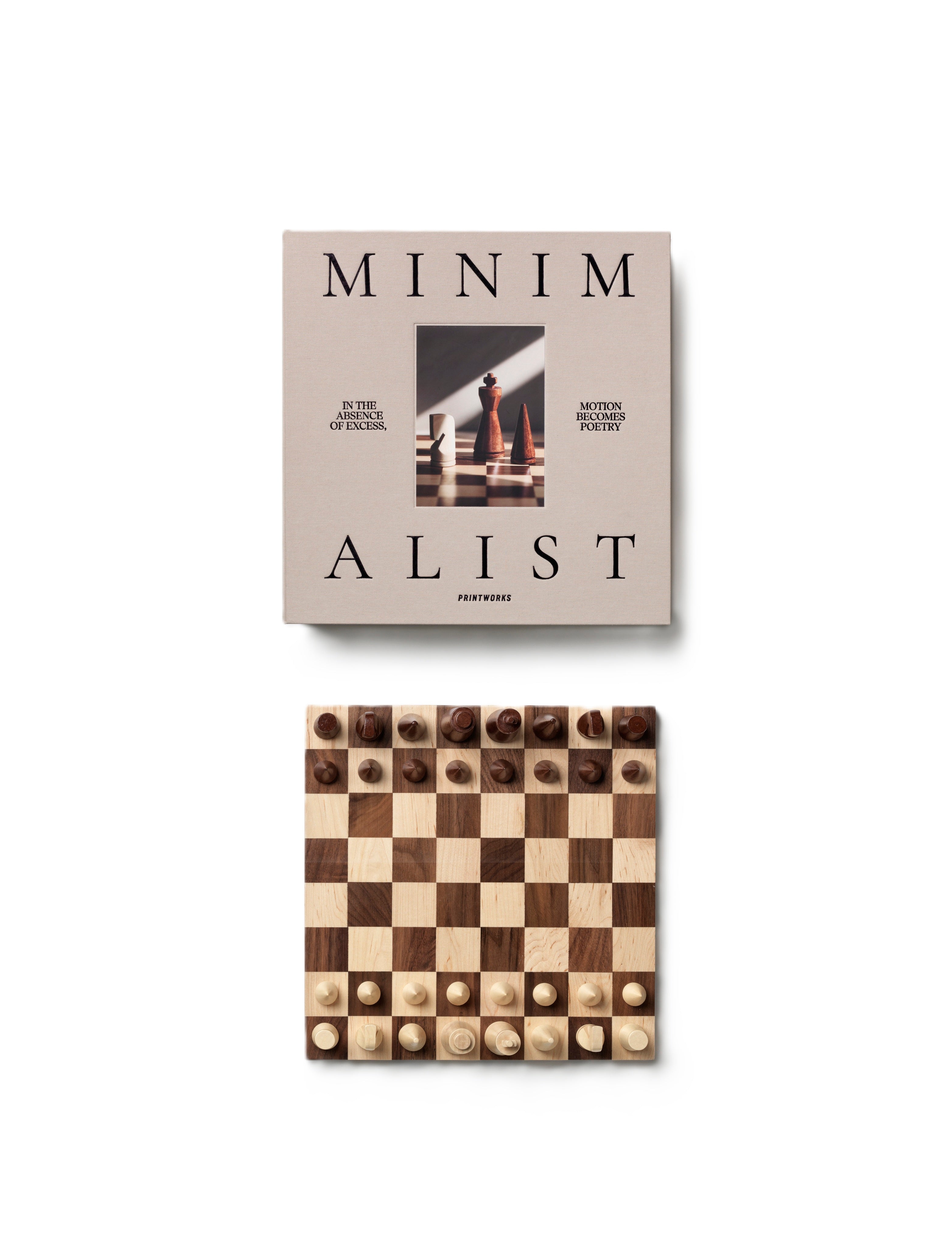 Sada na šachy MINIMALIST CHESS dřevo