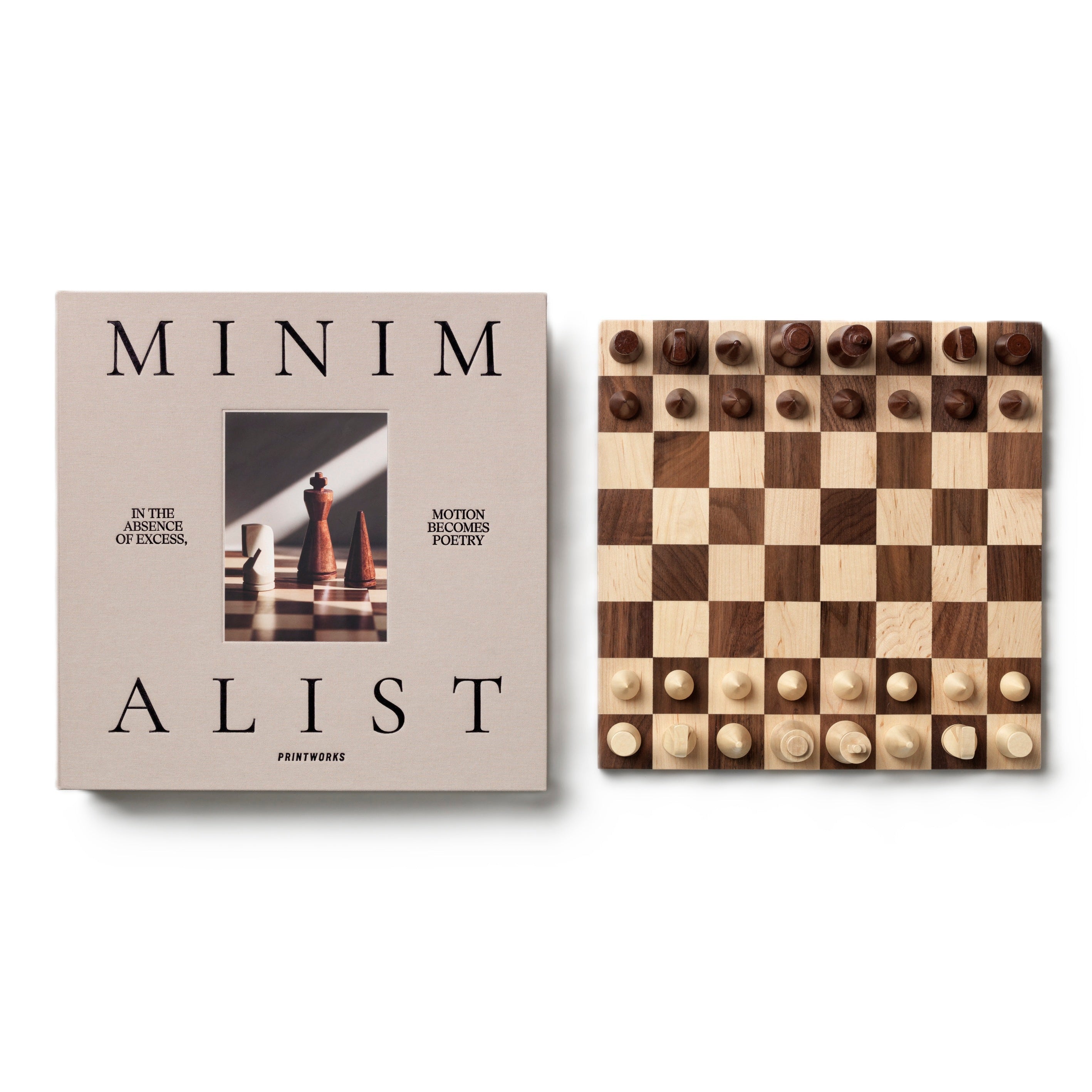 Sada na šachy MINIMALIST CHESS dřevo