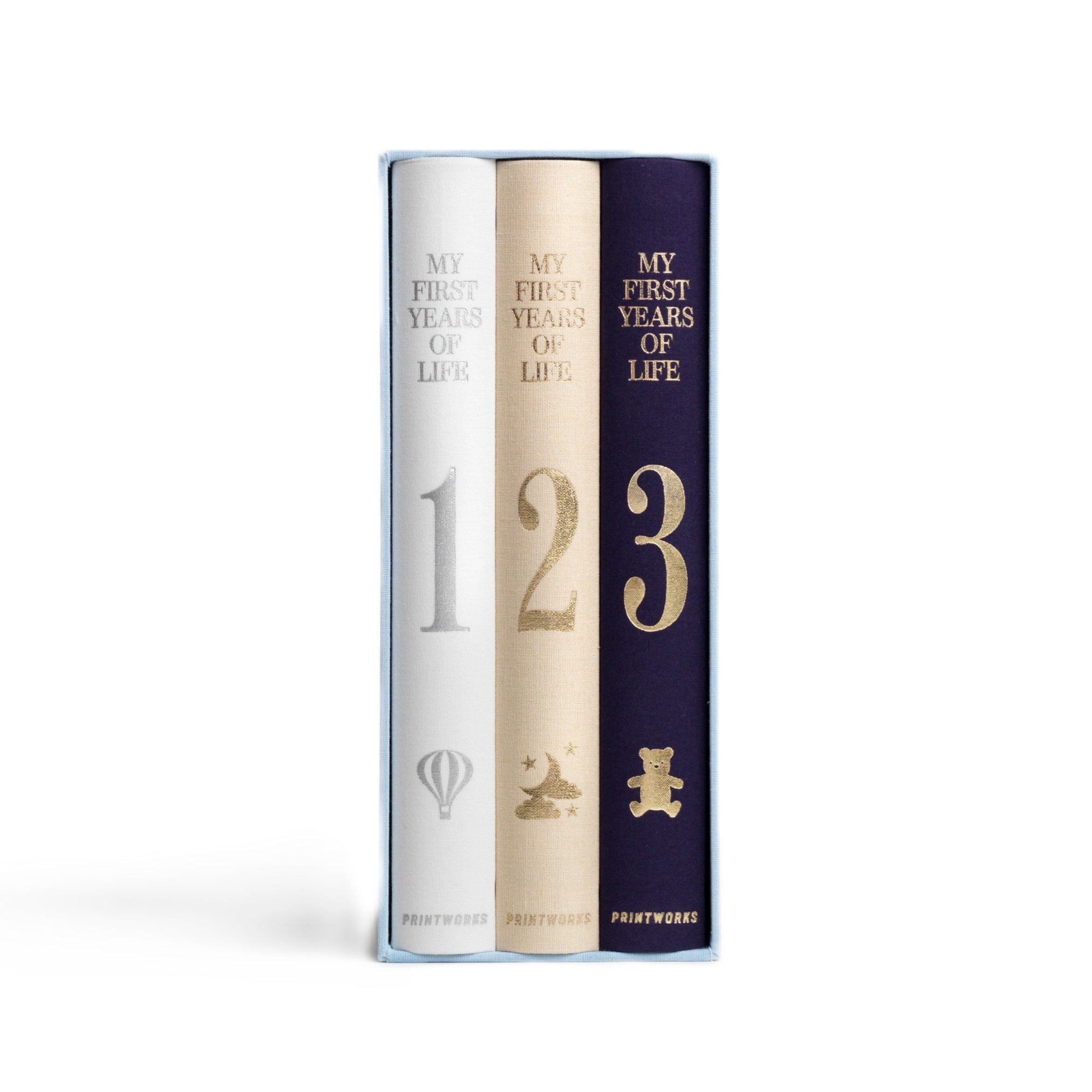 My First 3 Years of Life Photo Album Set Blue