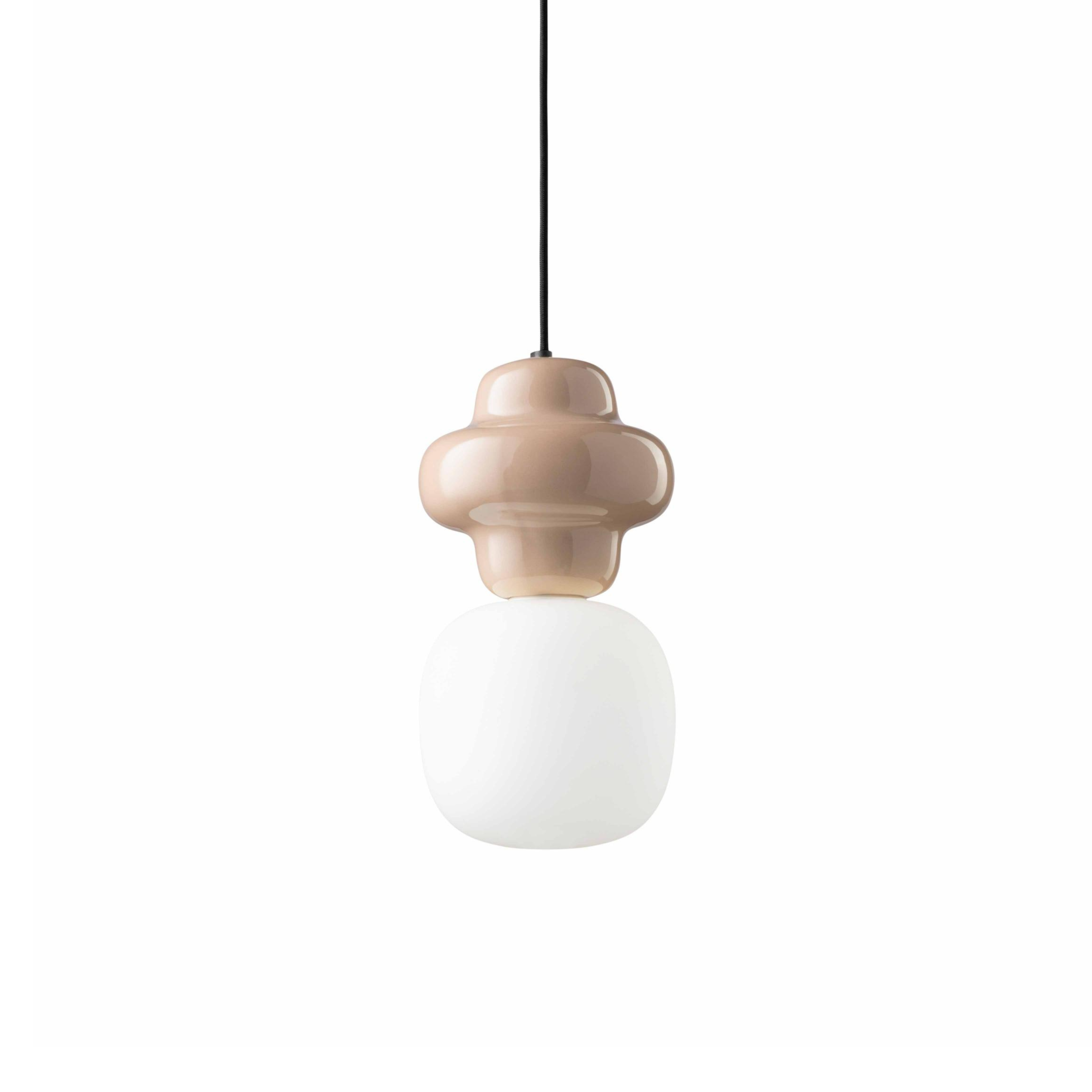Závěsná keramická lampa COPACABANA béžová