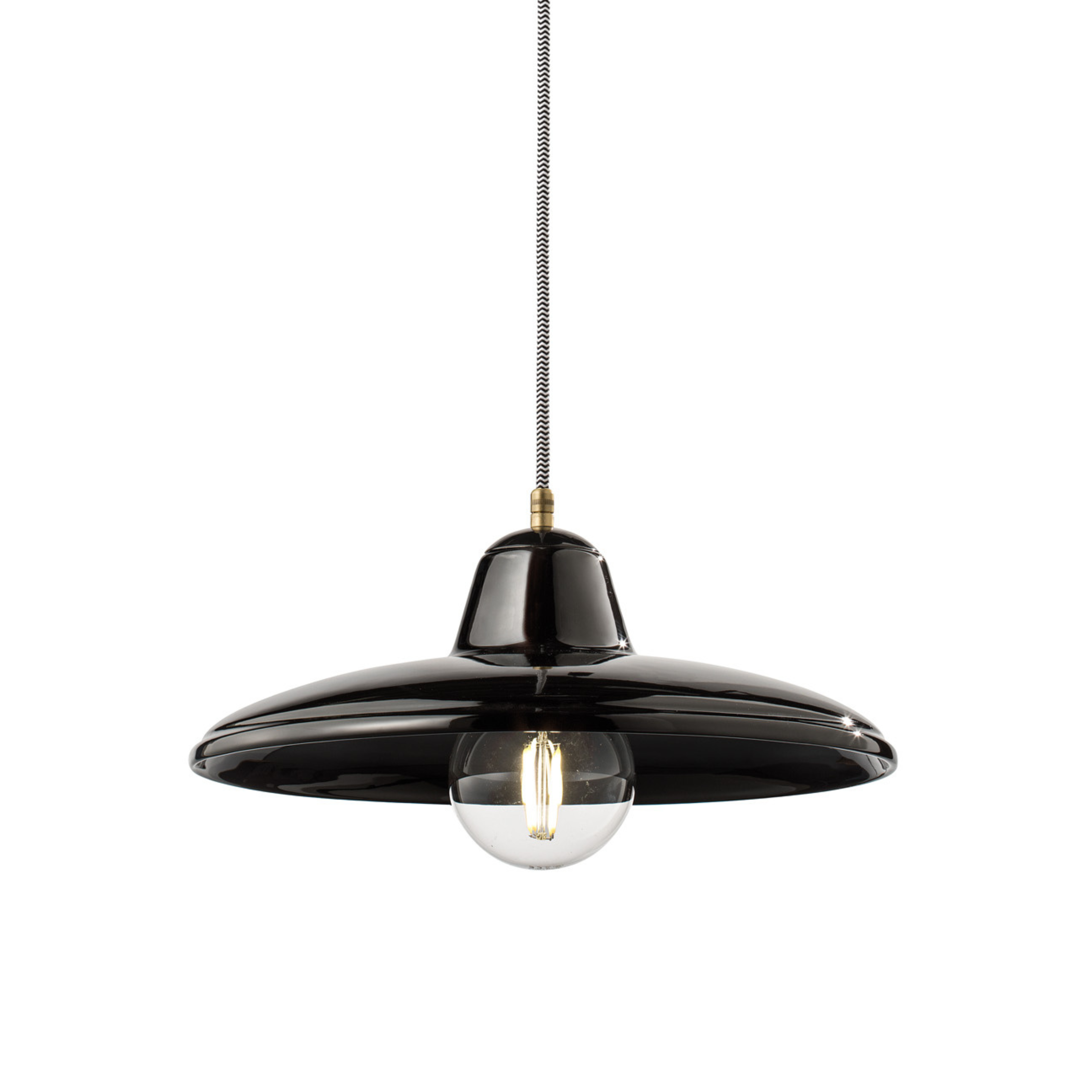 B&W black ceramic pendant lamp