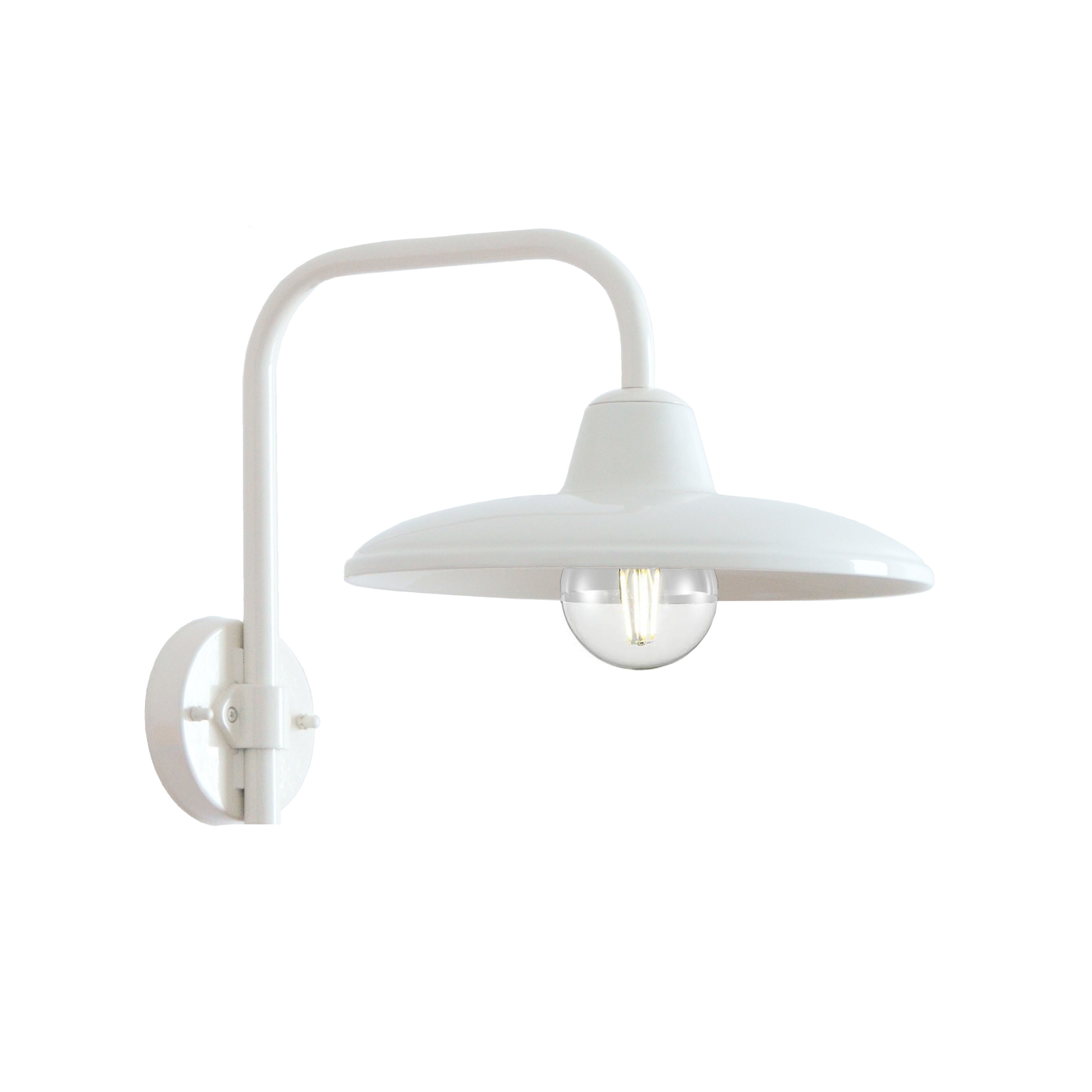 B&W white ceramic wall lamp