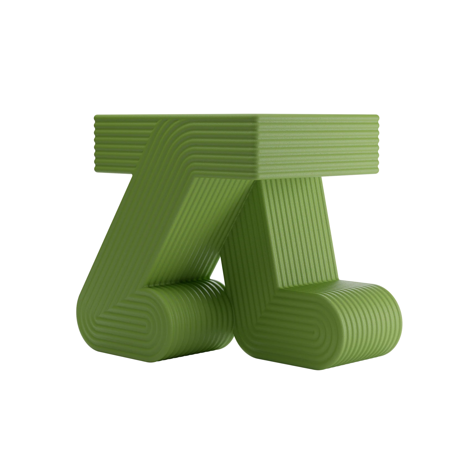 WALKING green garden side table