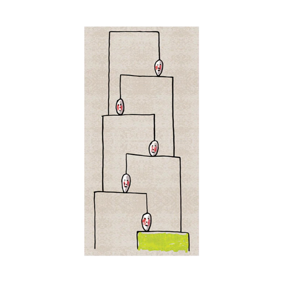 HUMAN SHELVES rug beige