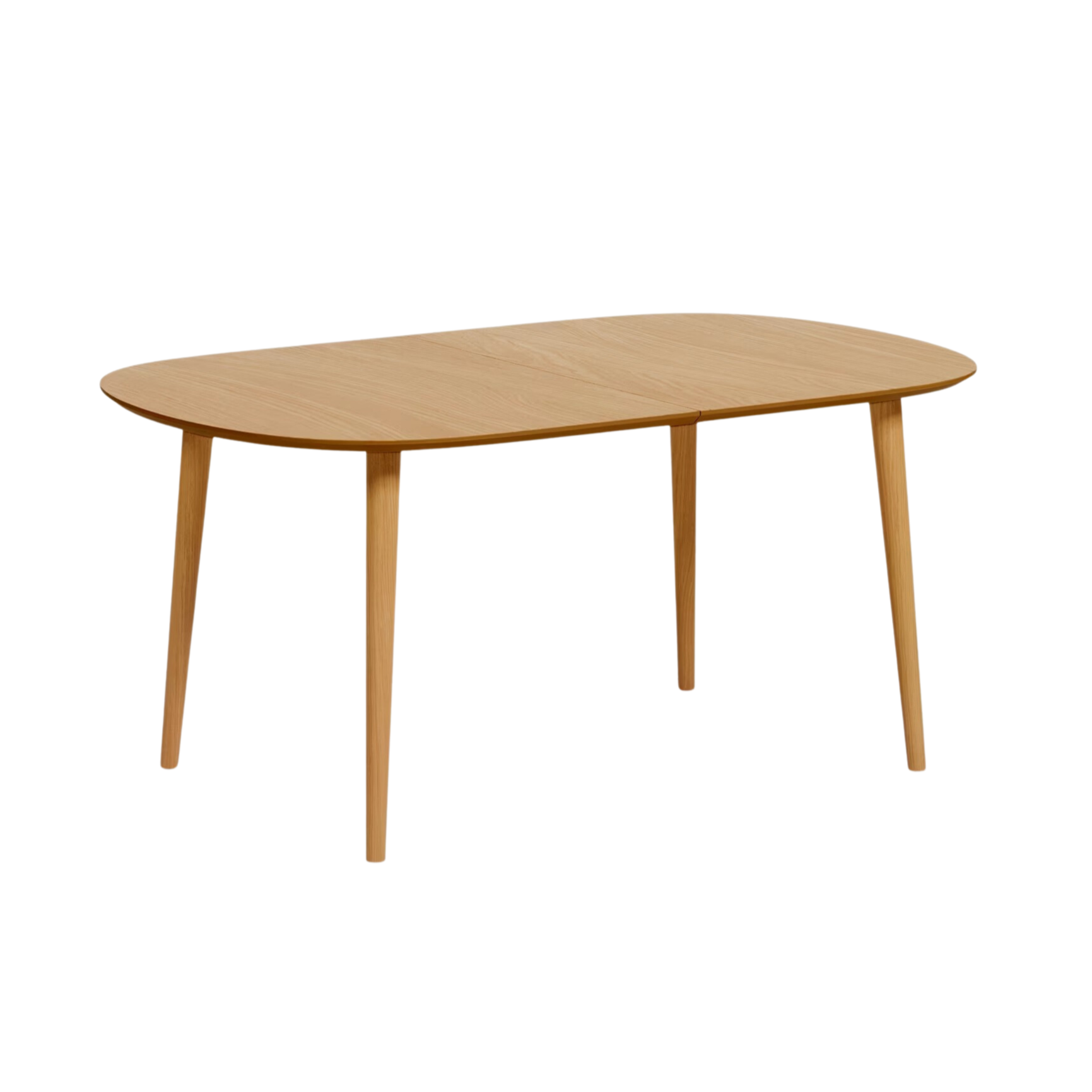 OVAL EXTENDABLE TABLE OQUI OAK VENEER